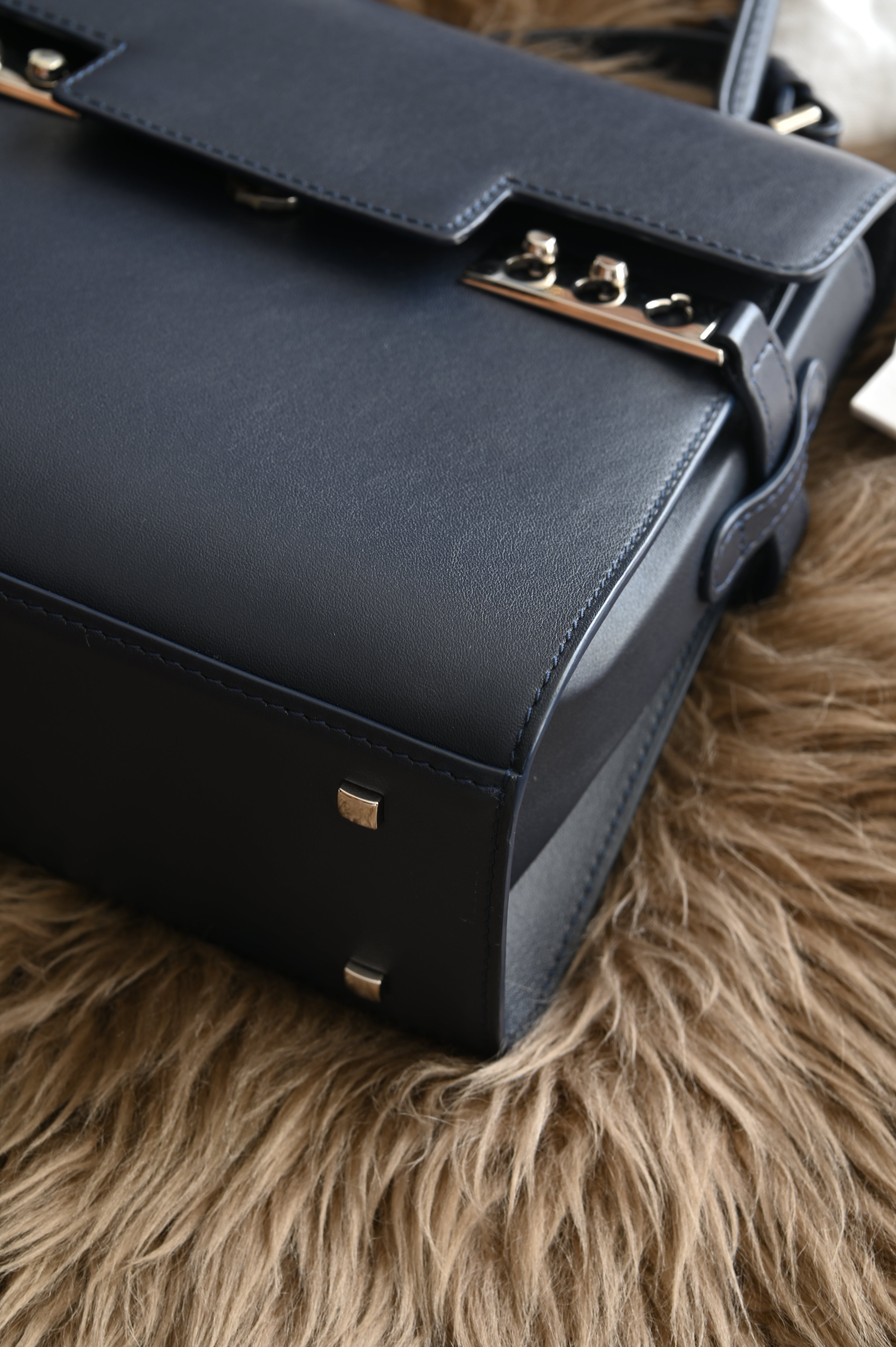 Delvaux Tempête PM Antwerp Blue Top Handle