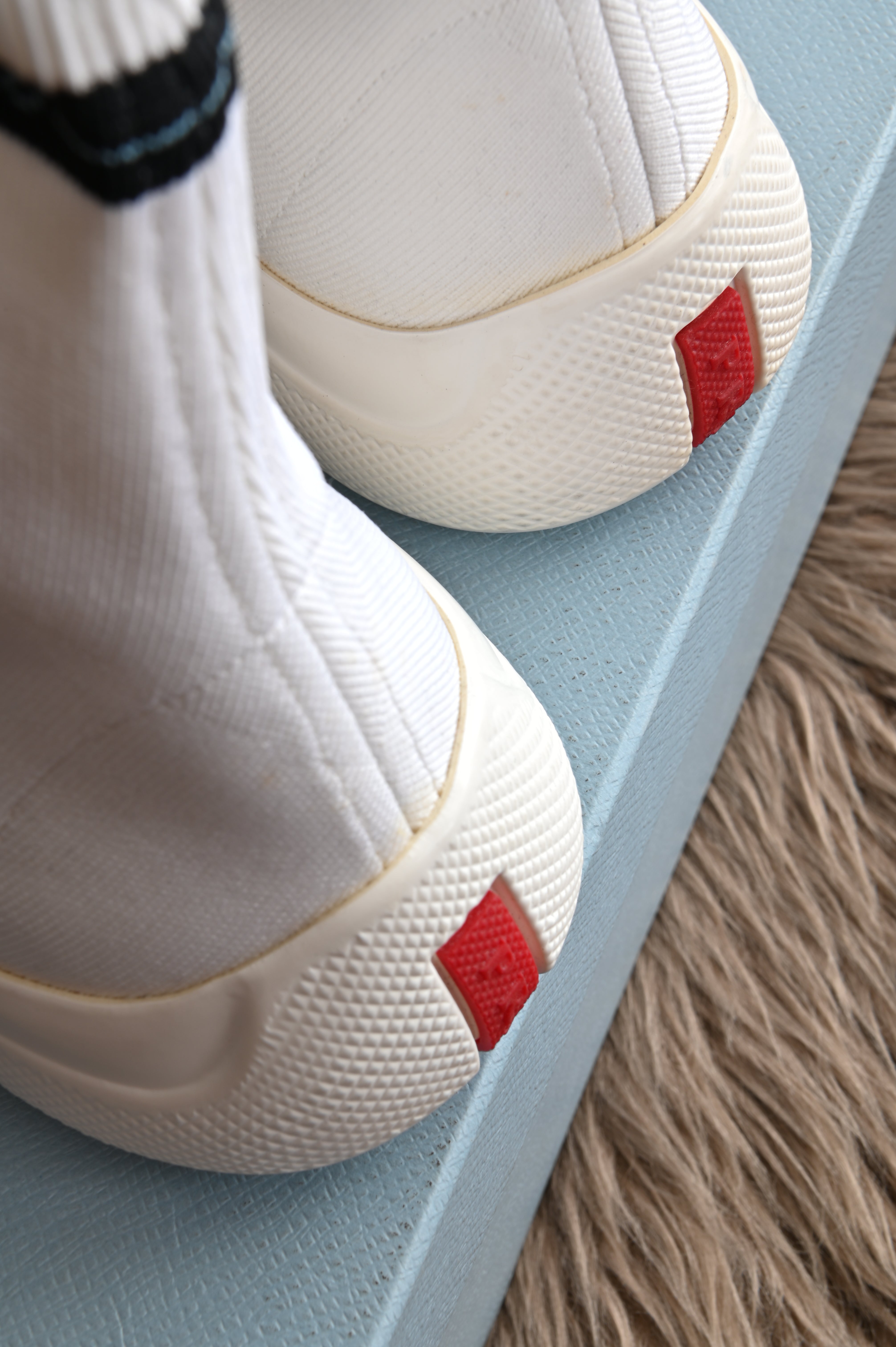 Prada White Sock Knit High-top sneakers