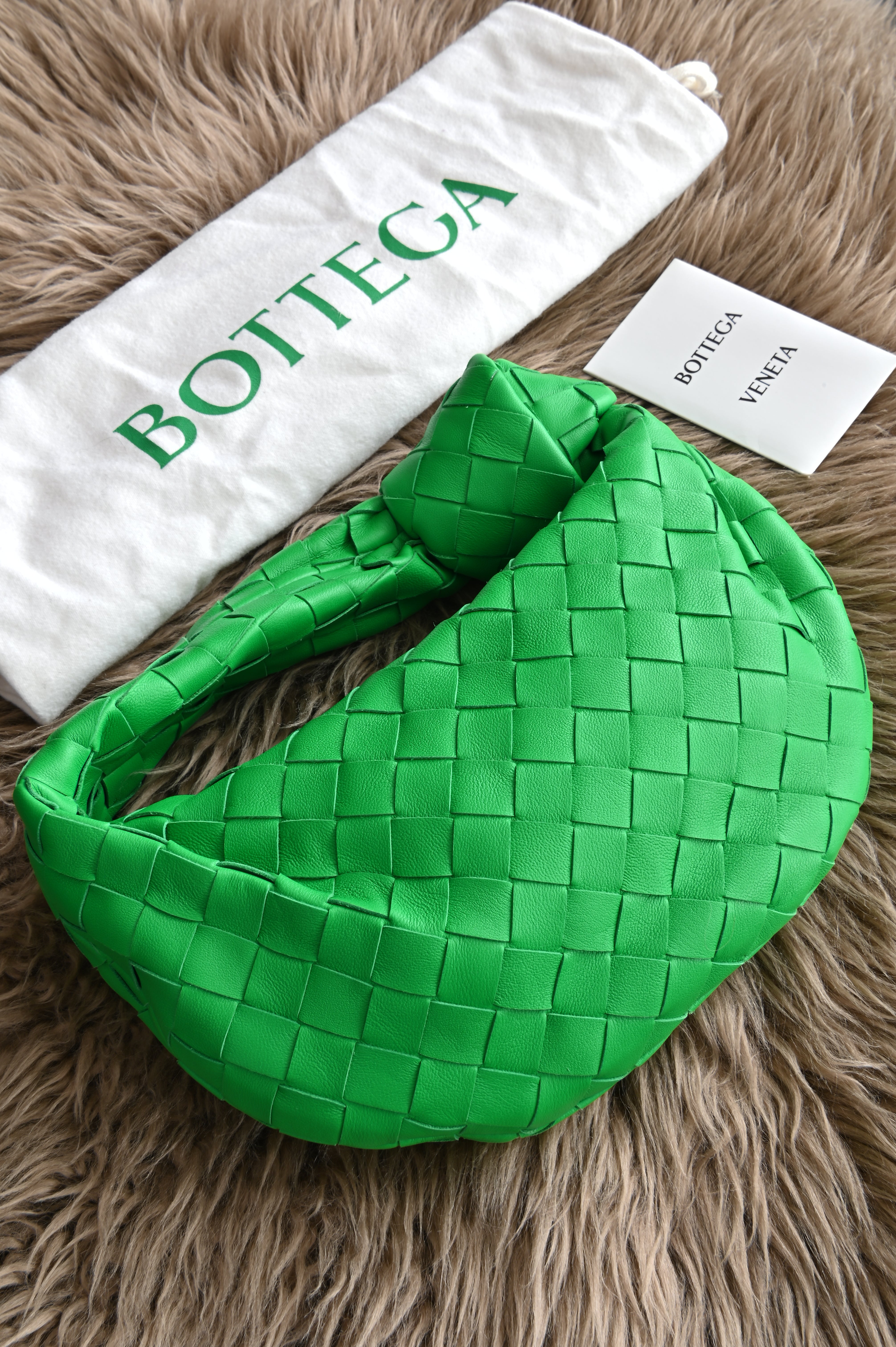 Bottega Venetia Mini Jodie in Parakeet green