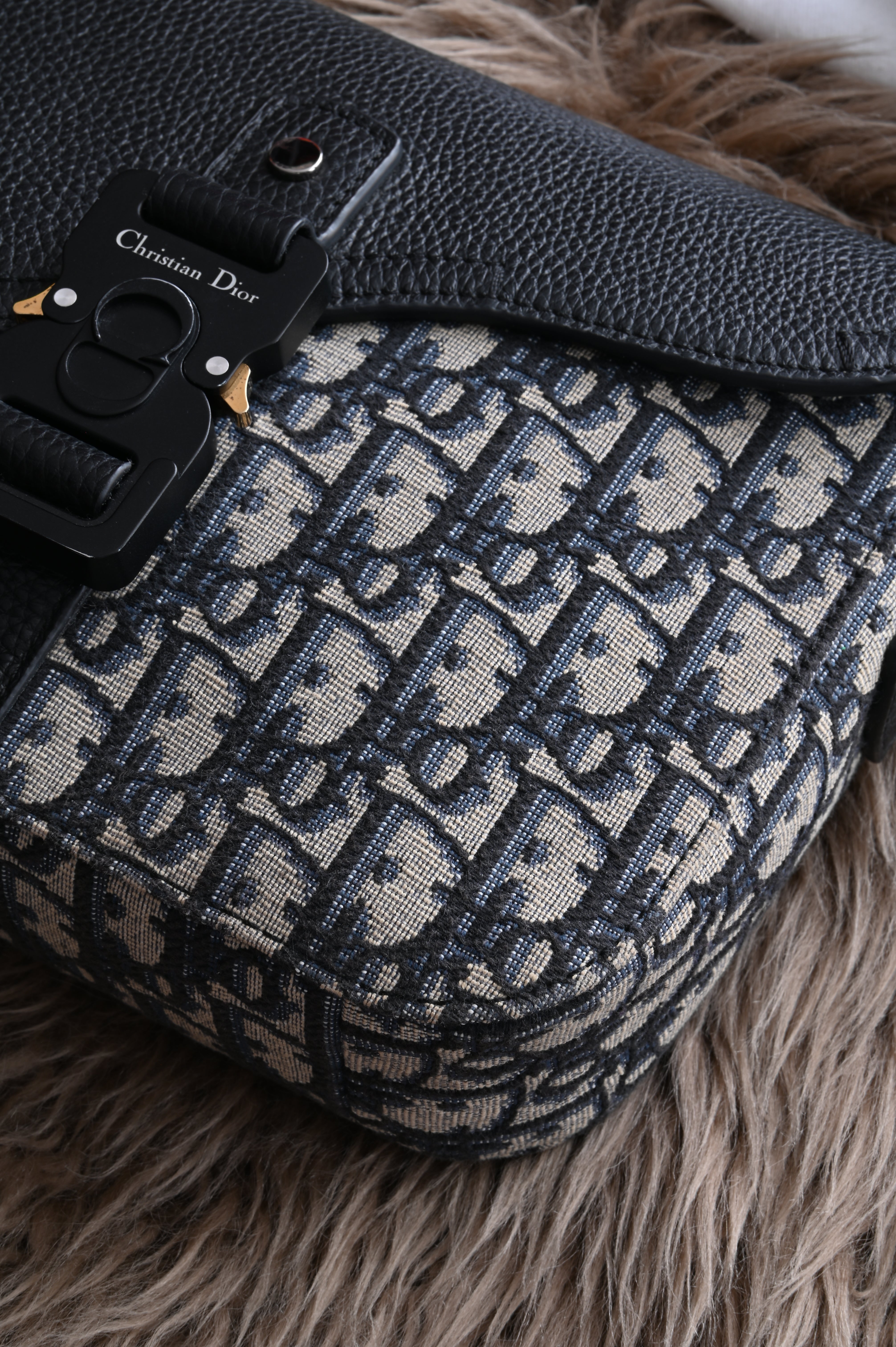 Dior Small Saddle Messenger Bag with Flap