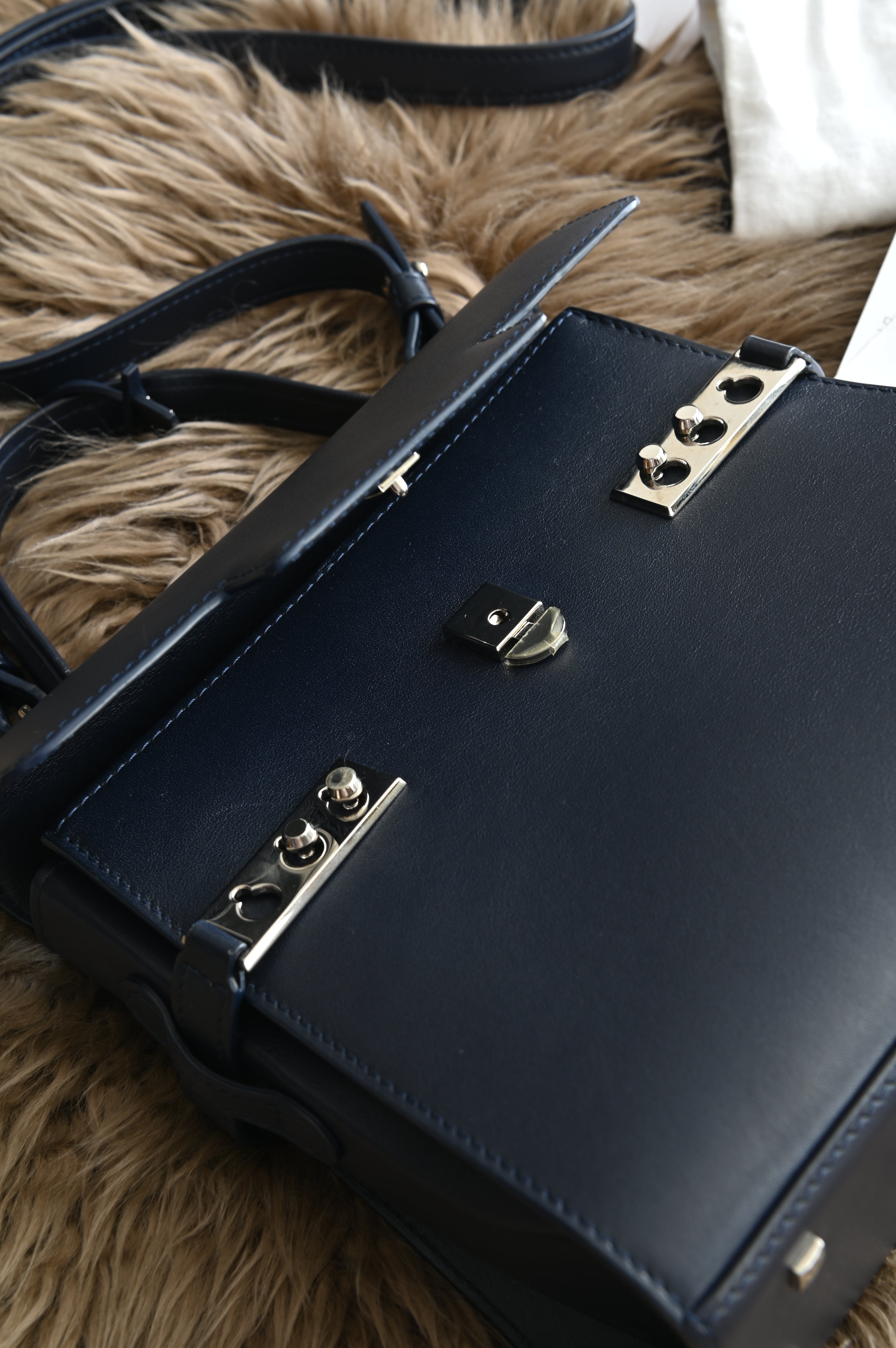 Delvaux Tempête PM Antwerp Blue Top Handle