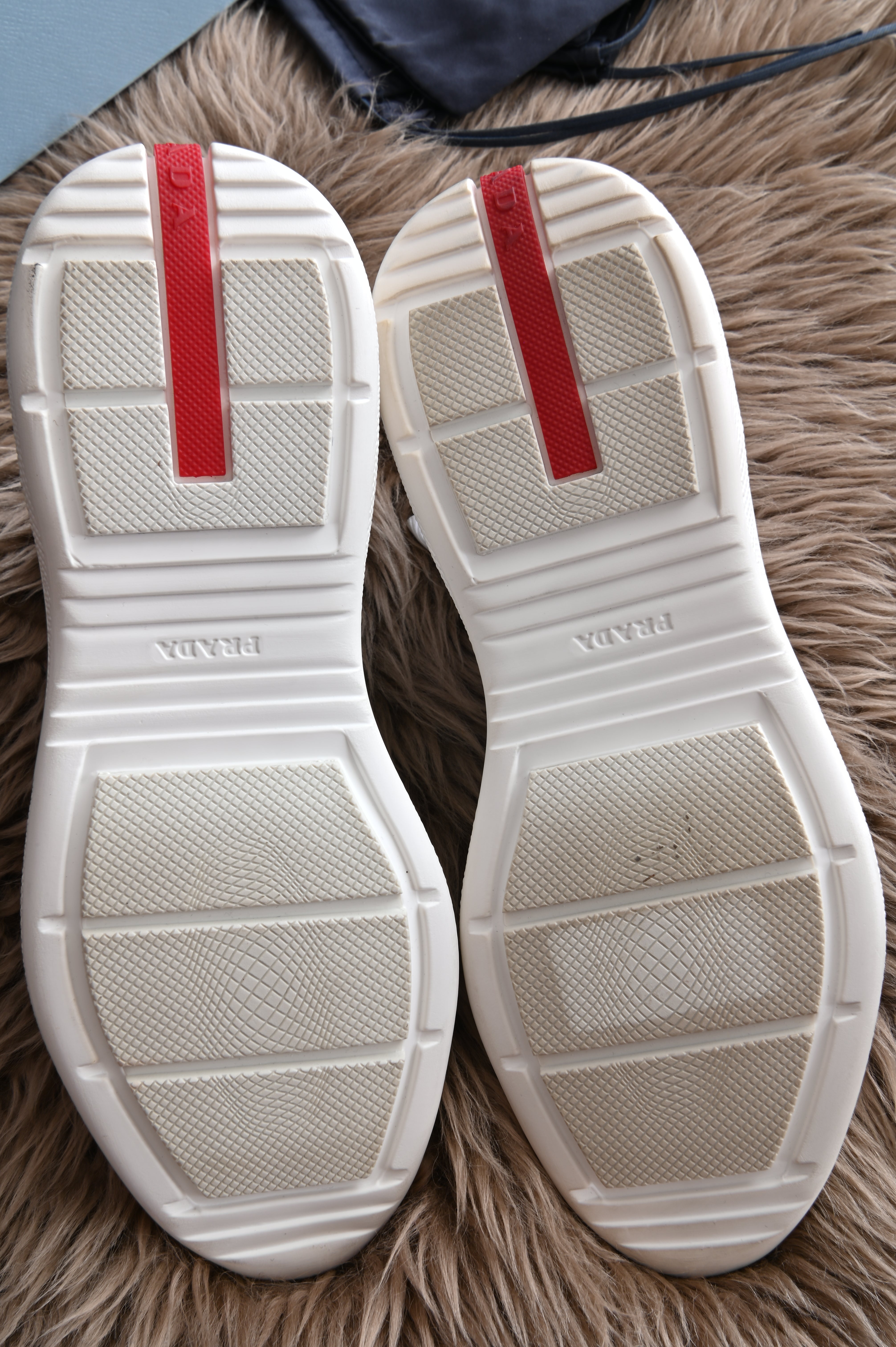 Prada White Sock Knit High-top sneakers
