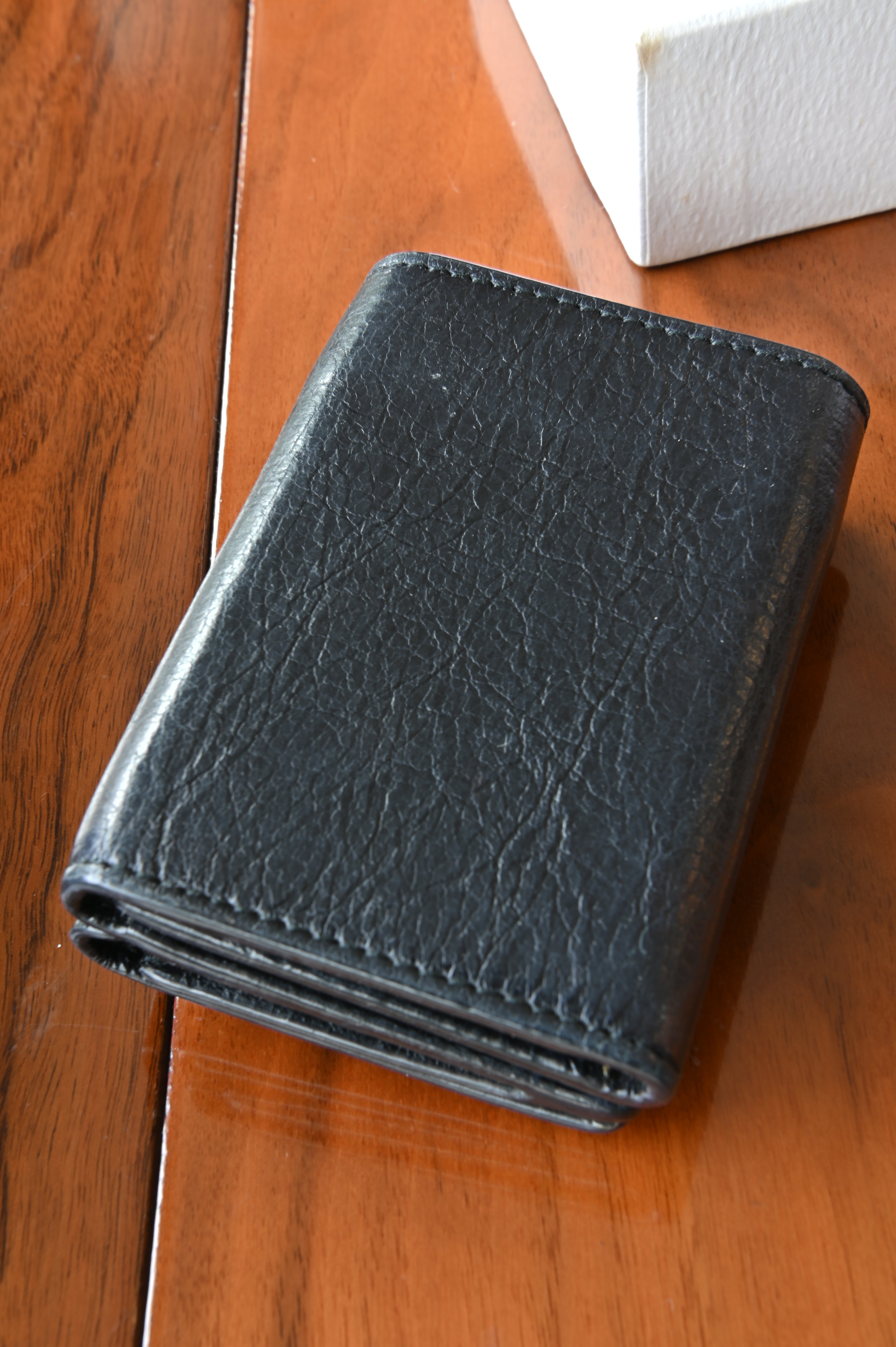 Balenciaga Black Le City Mini Wallet in Lambskin back