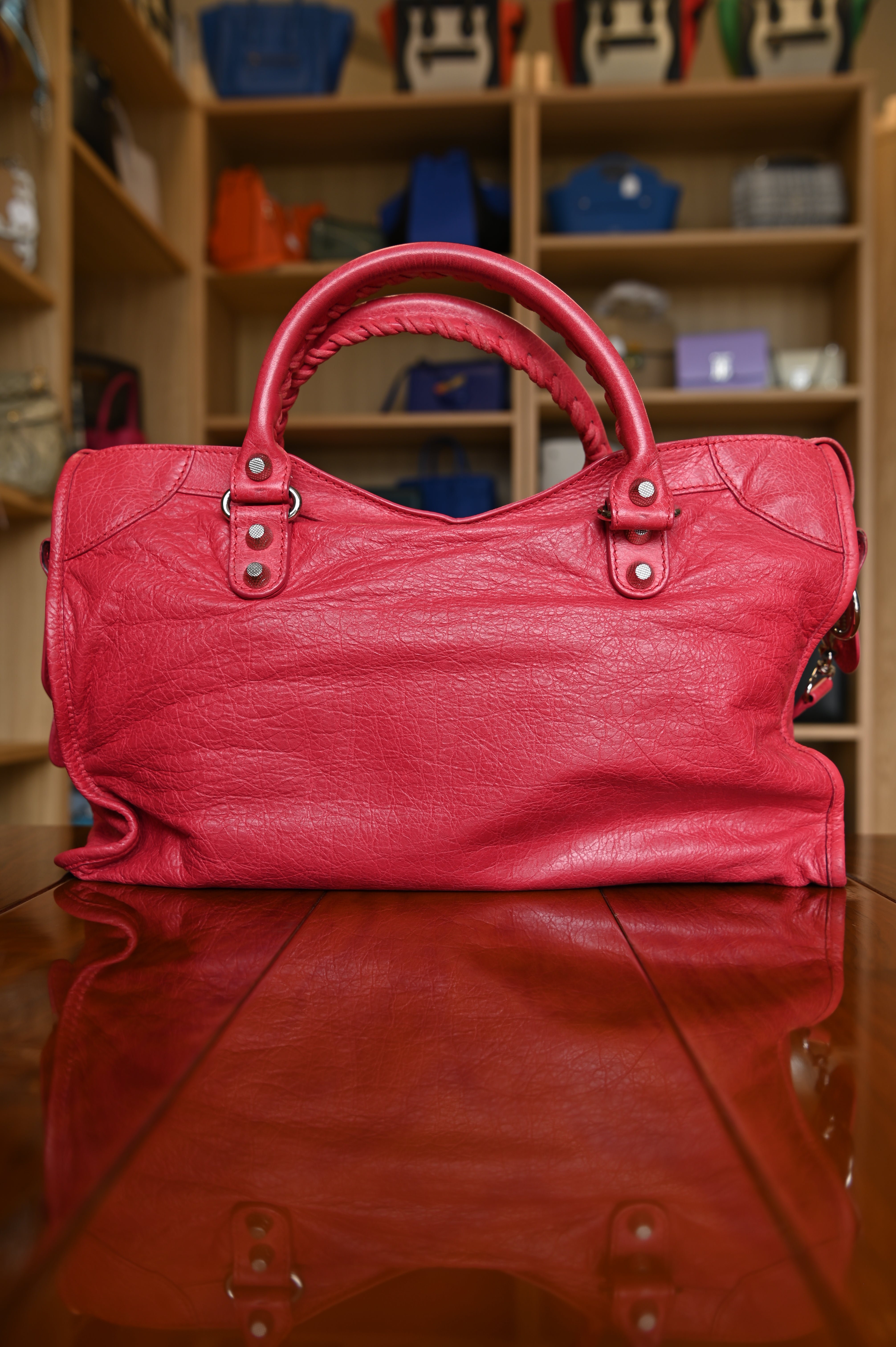 Balenciaga Pink Le City Bag back