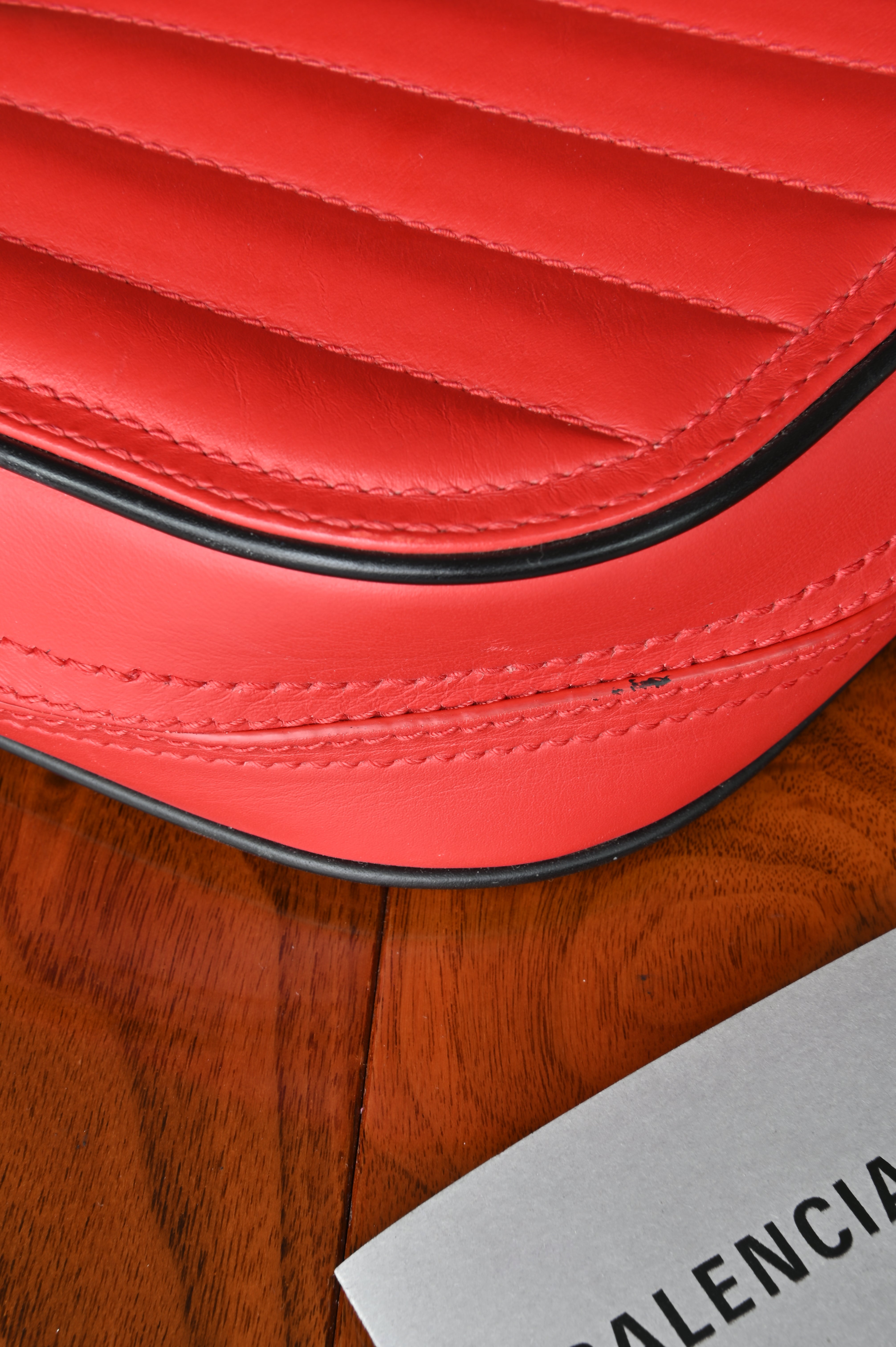 Balenciaga Red Clutch middle