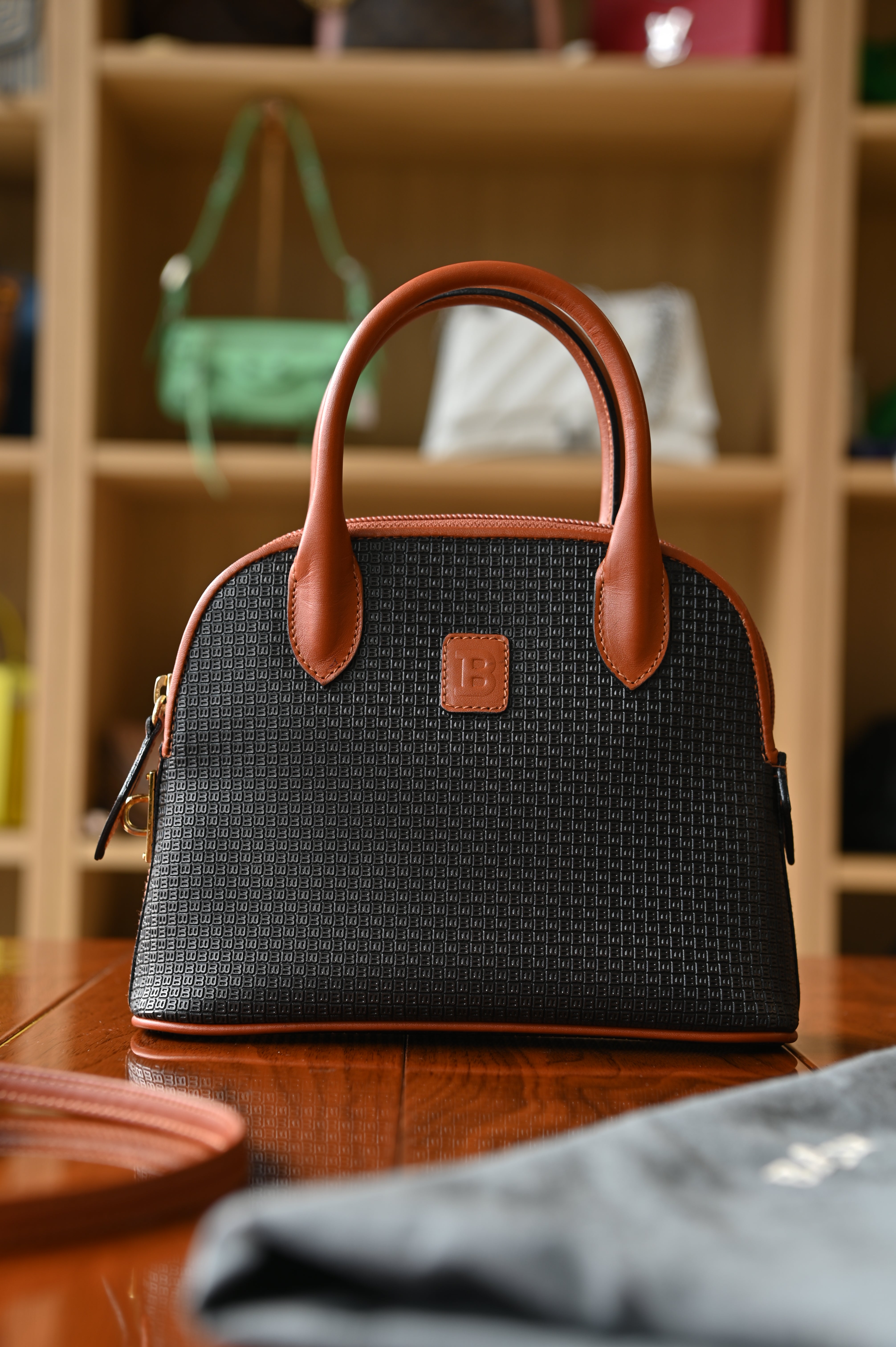 Bally Black And Brown Mini Shoulder Bag