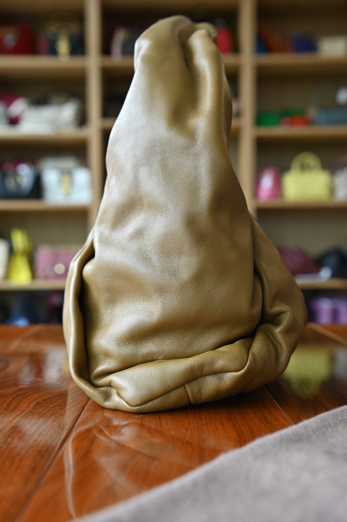 Bottega Veneta Brown Shoulder Pouch Bag side