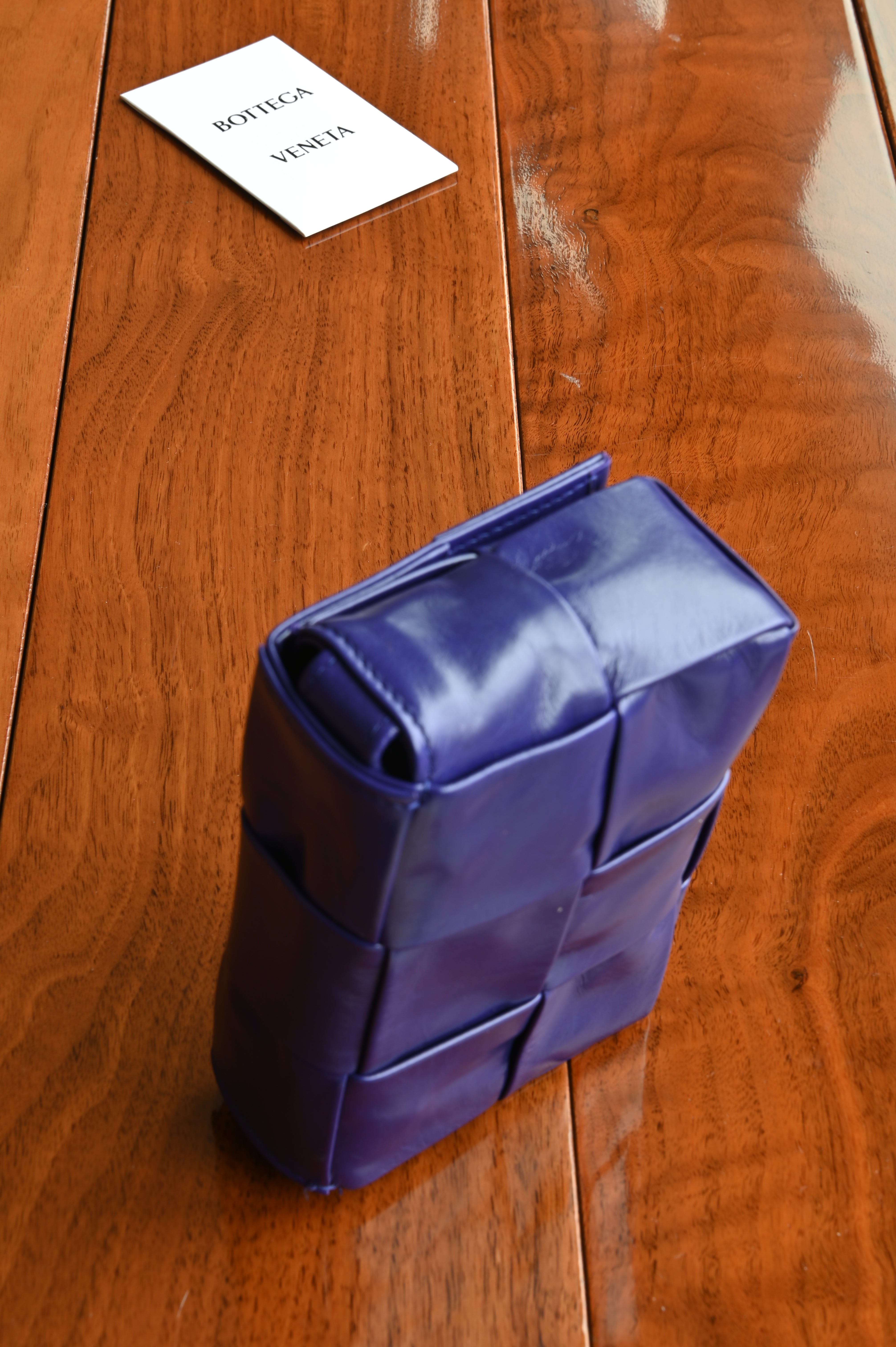 Bottega Veneta Cassette Mini Crossbody Bag stand