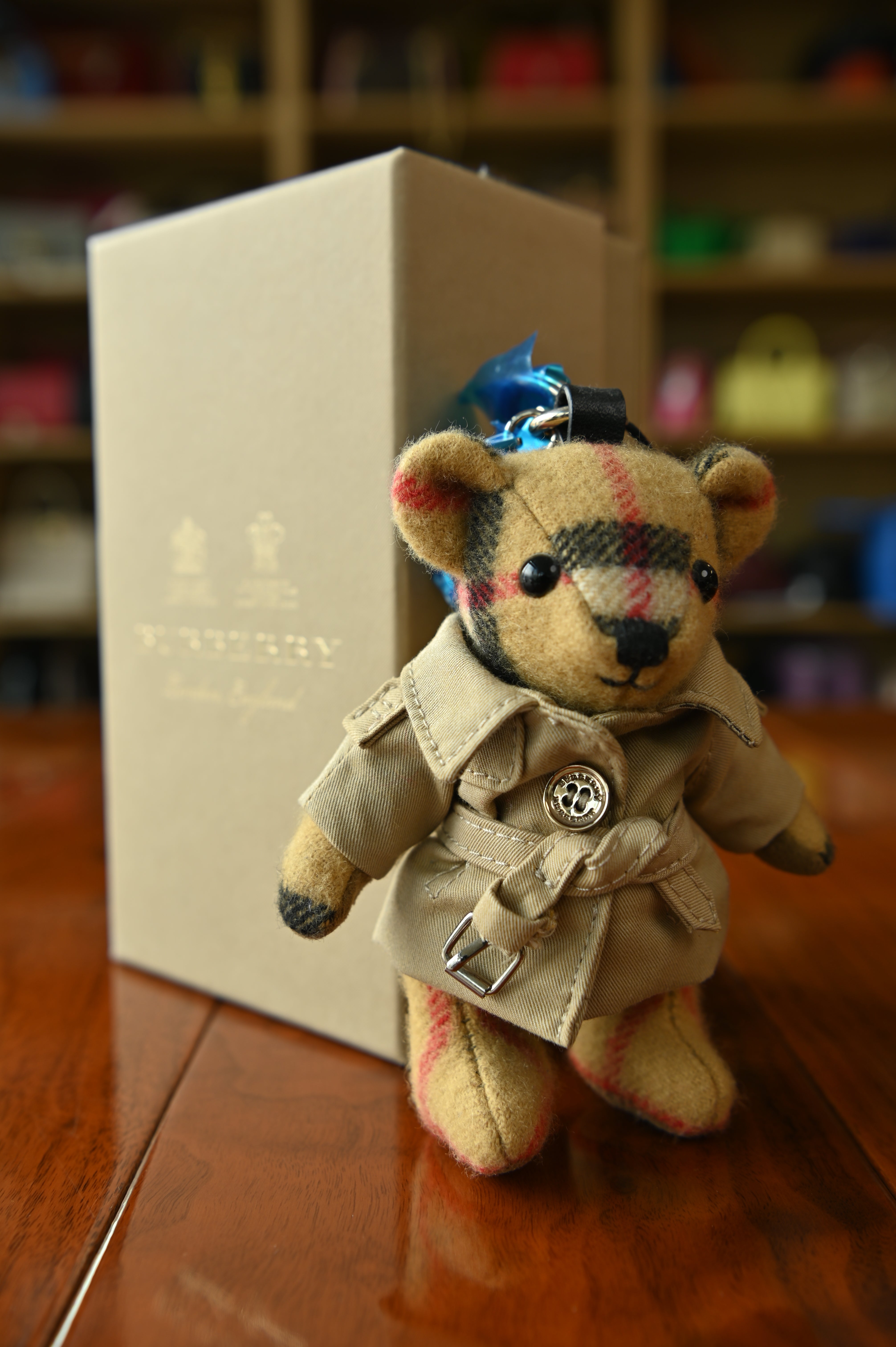 Burberry Beige Brown Teddy Bear Cloak Keychain