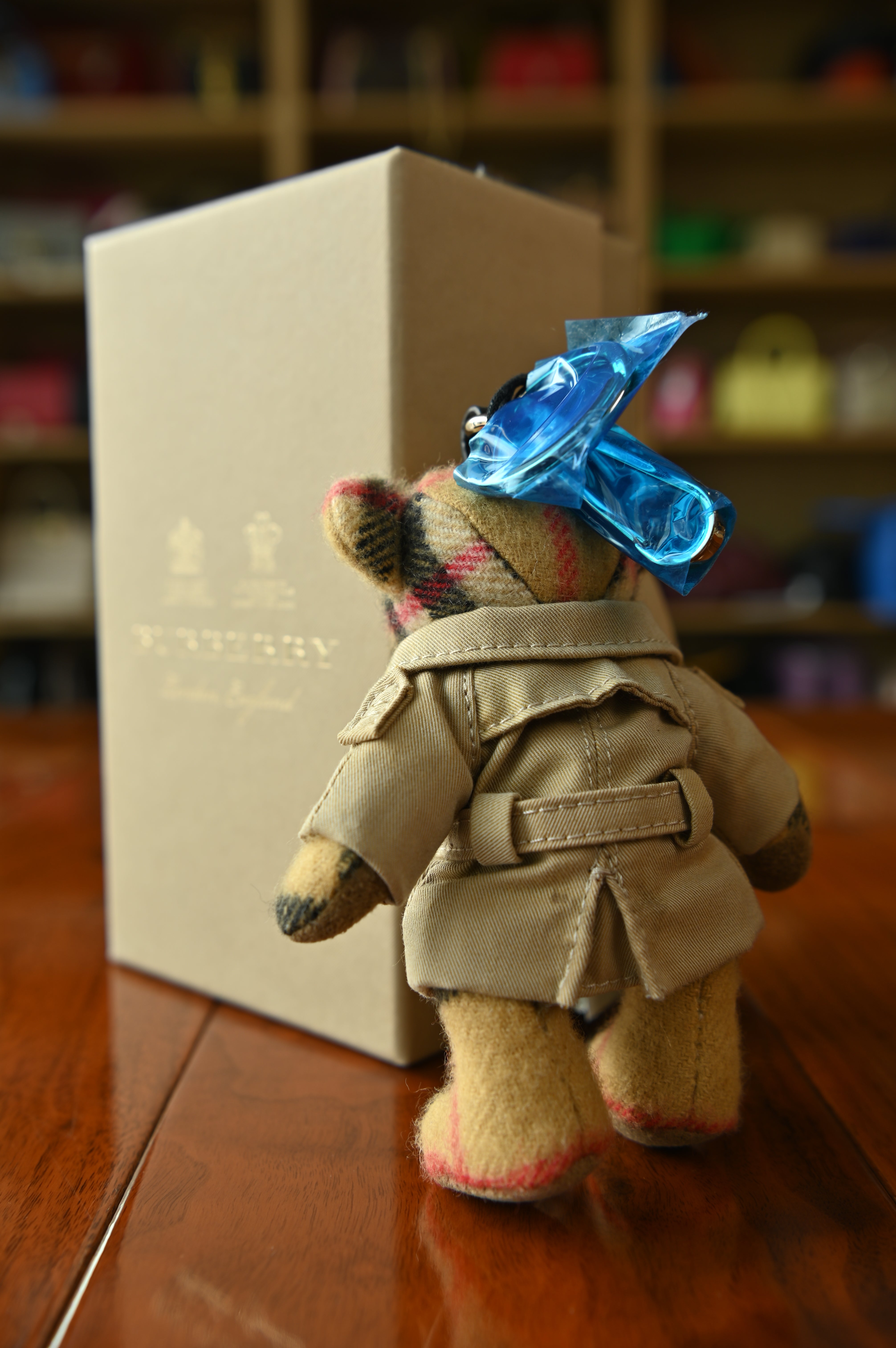 Burberry Beige Brown Teddy Bear Cloak Keychain back