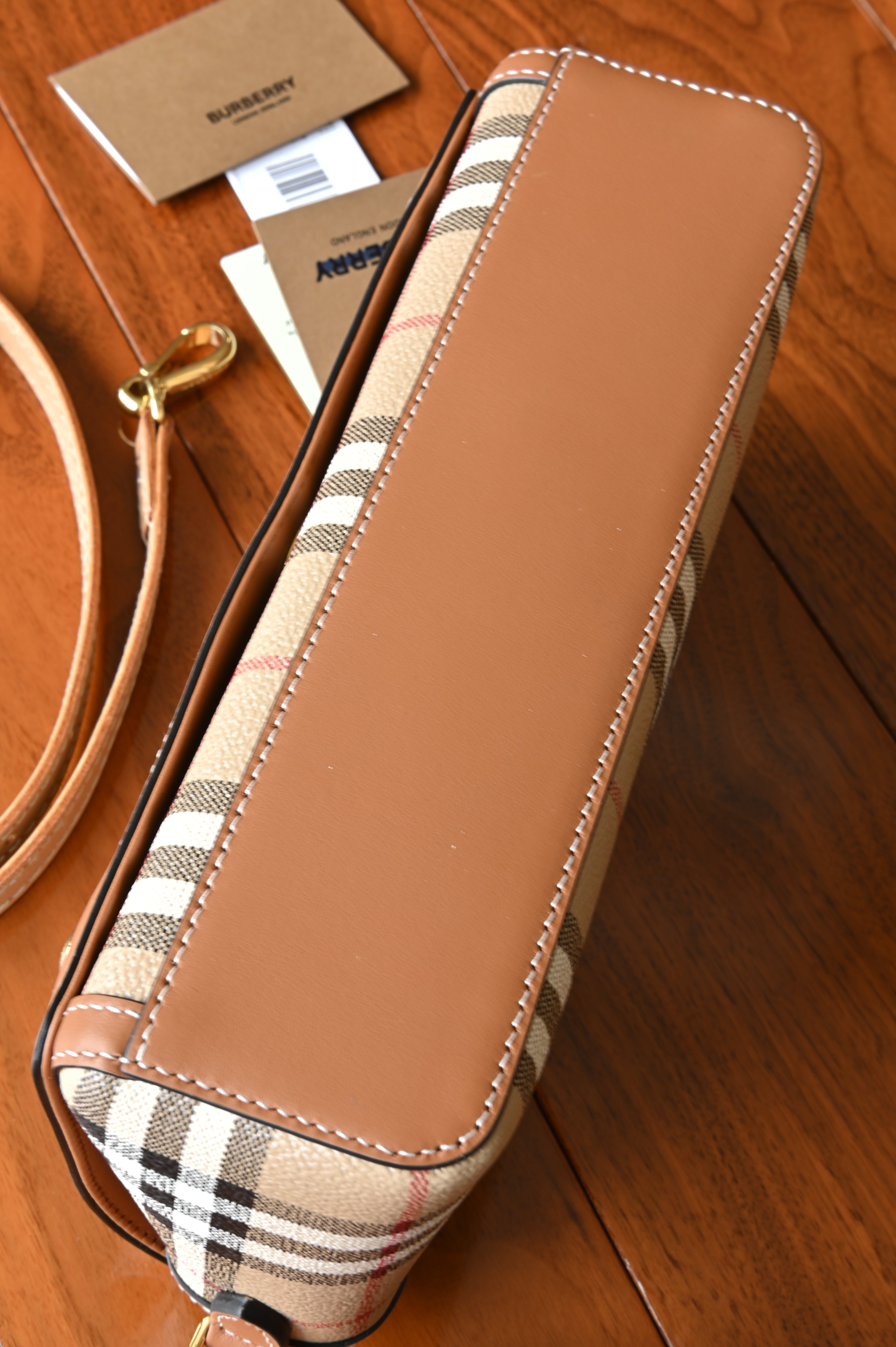 Burberry Briar Brow Note Crossbody Bag bottom