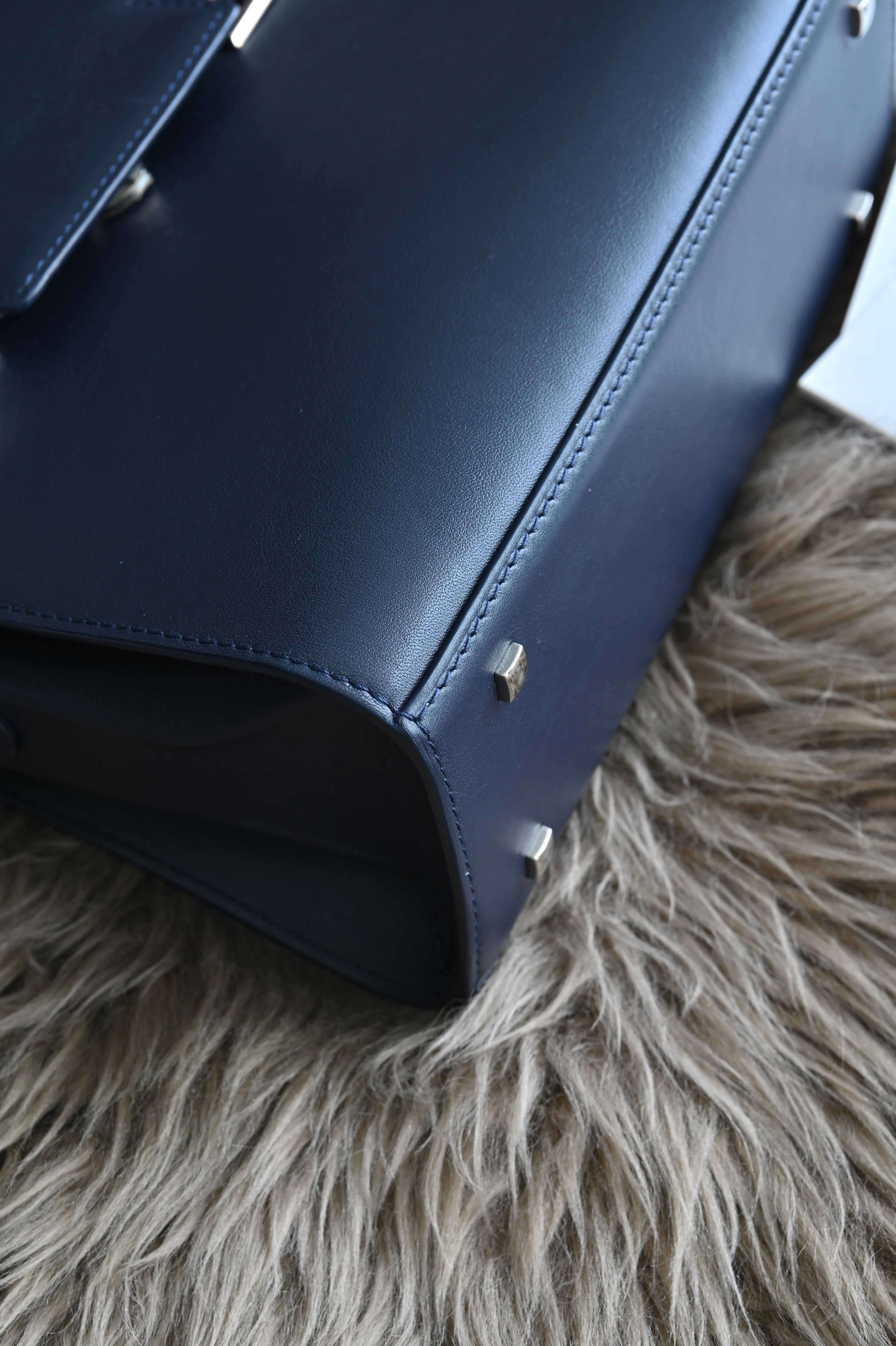 Delvaux Tempête PM Antwerp Blue Top Handle