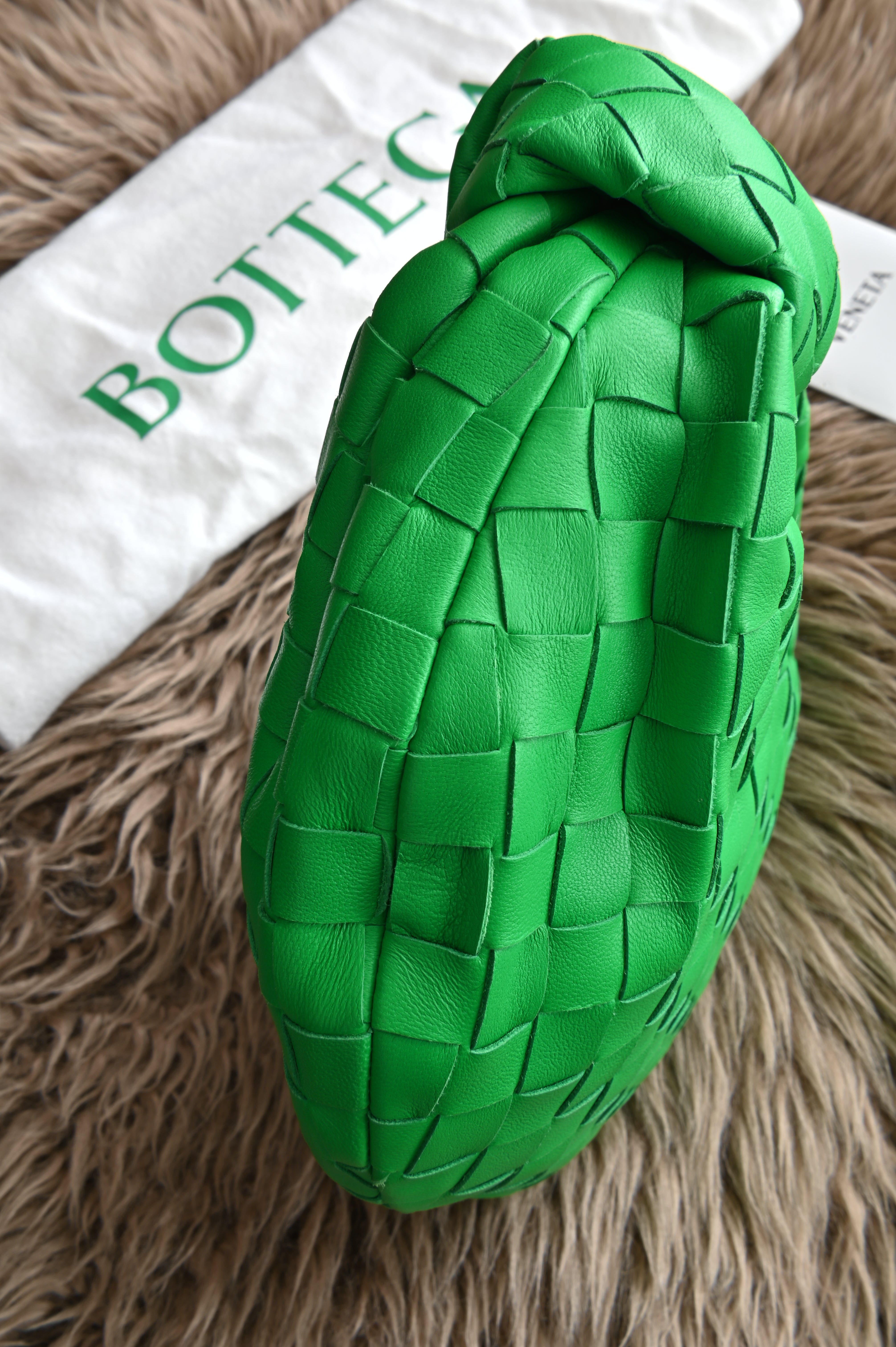 Bottega Venetia Mini Jodie in Parakeet green