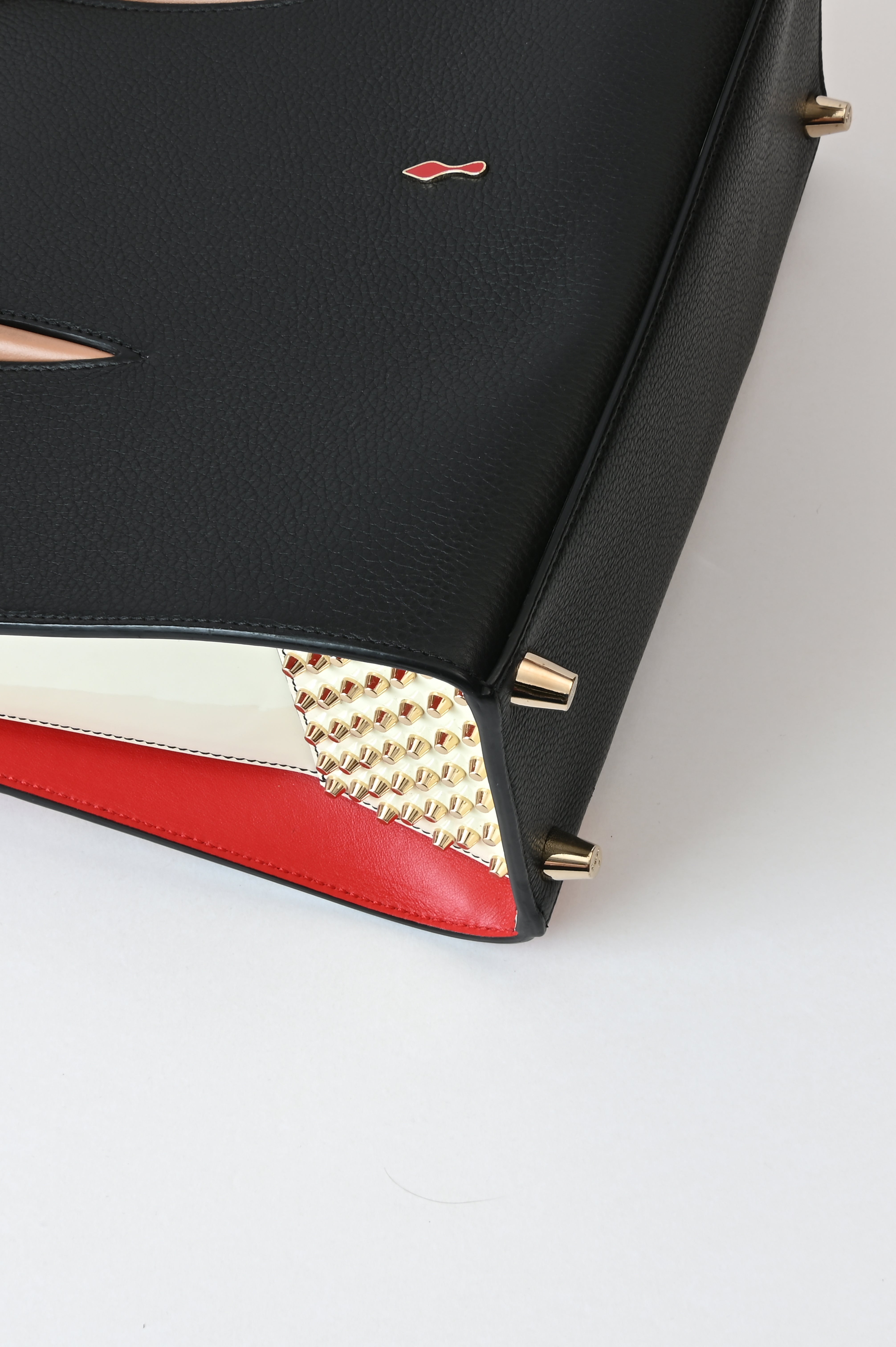 Christian Louboutin Paloma Tote Leather and Africube Textile