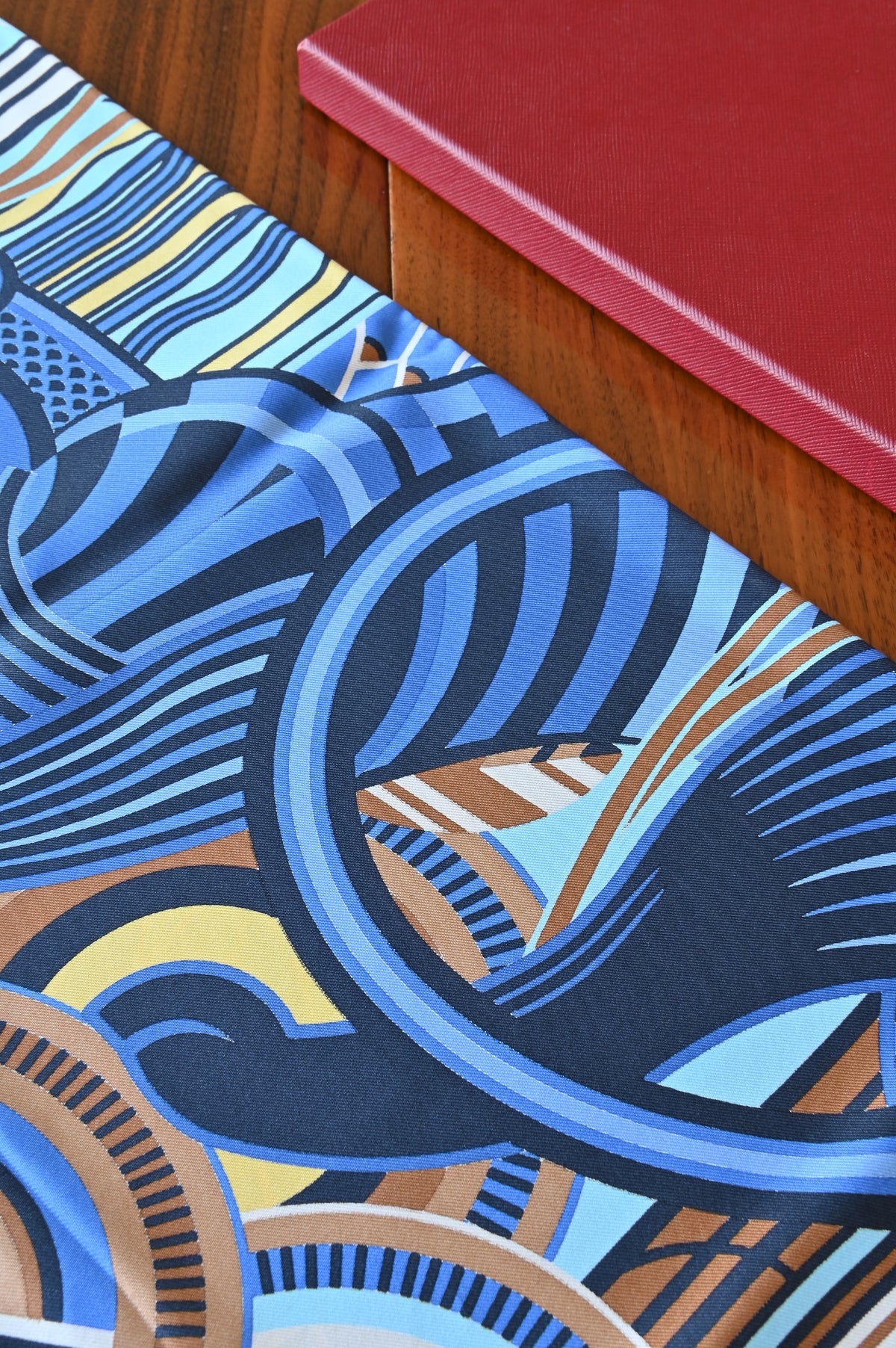 Cartier Blue Panther Silk Scarf