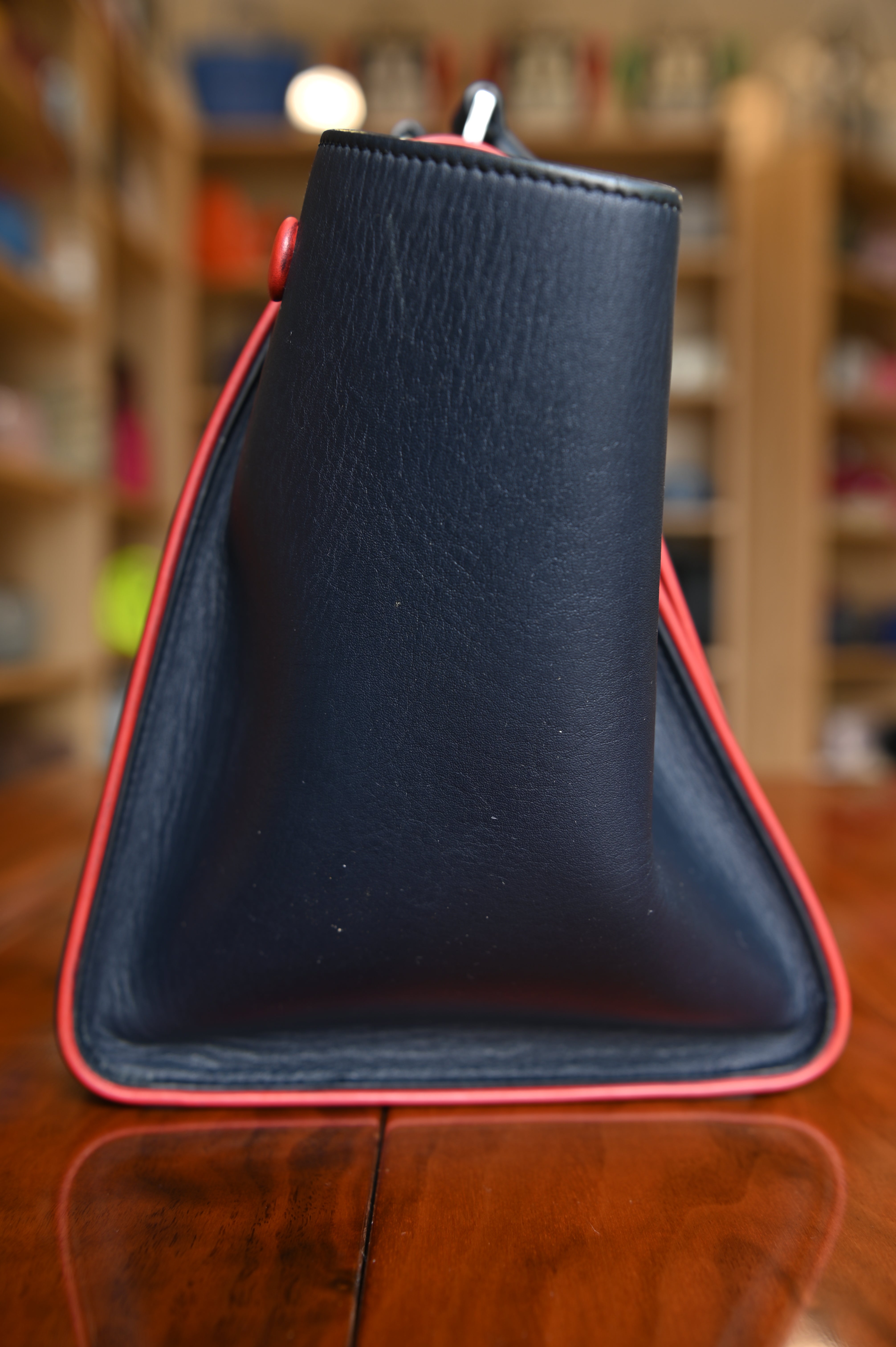 Celine Blue Trapeze LUGGAGE Handbag side two