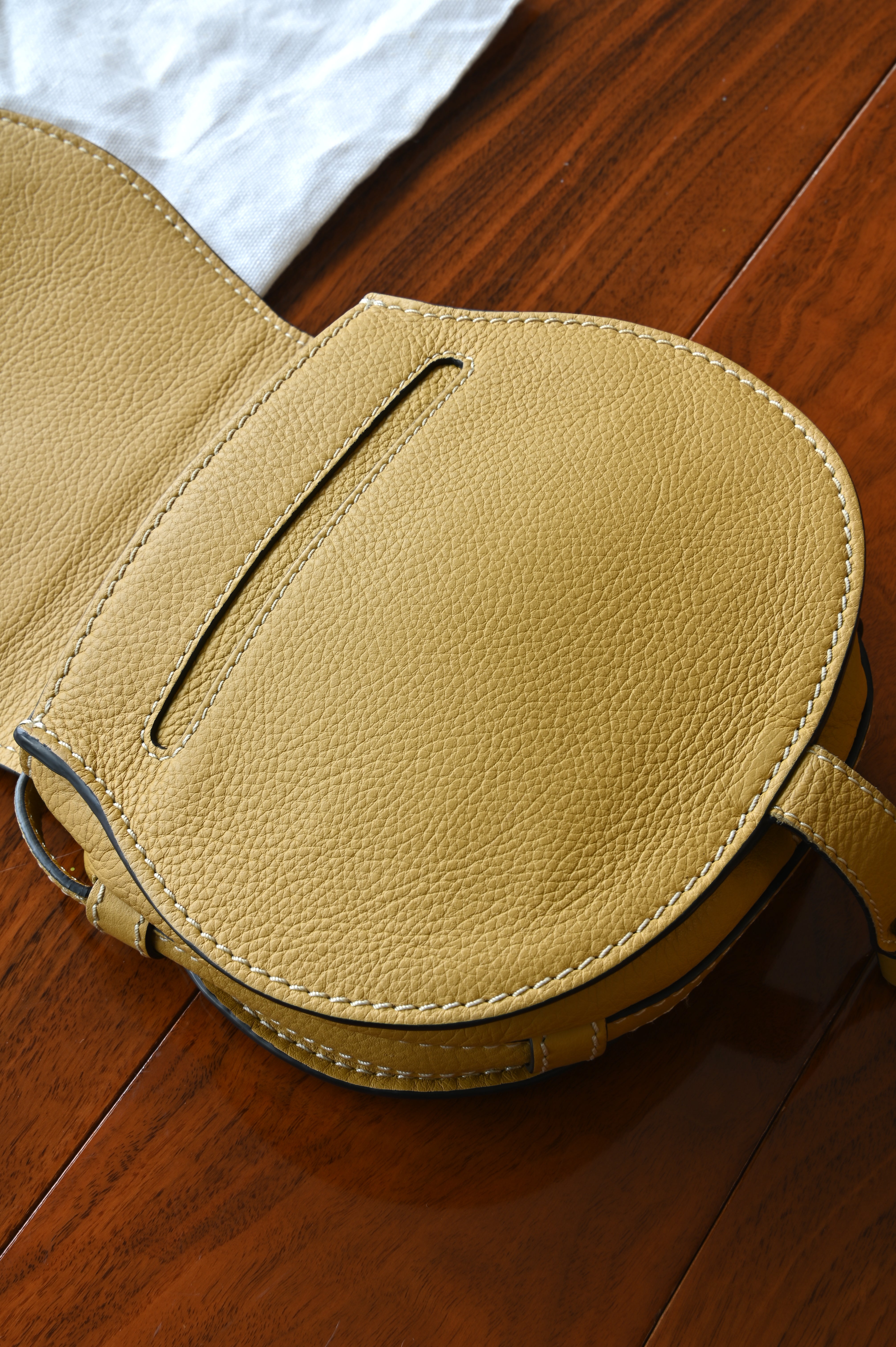 Chloe Marcie Yellow Mini Shoulder Bag body