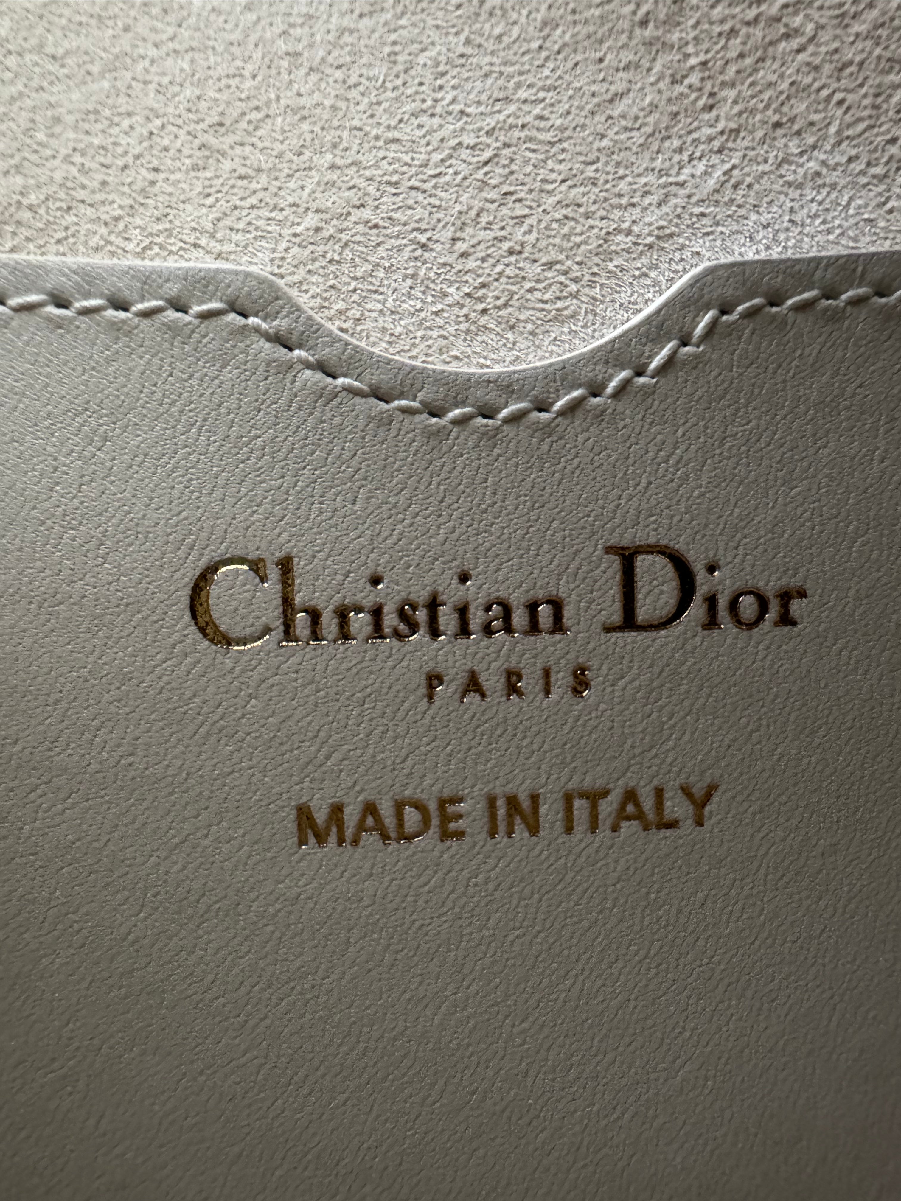Christian Dior Bobby in latte logo