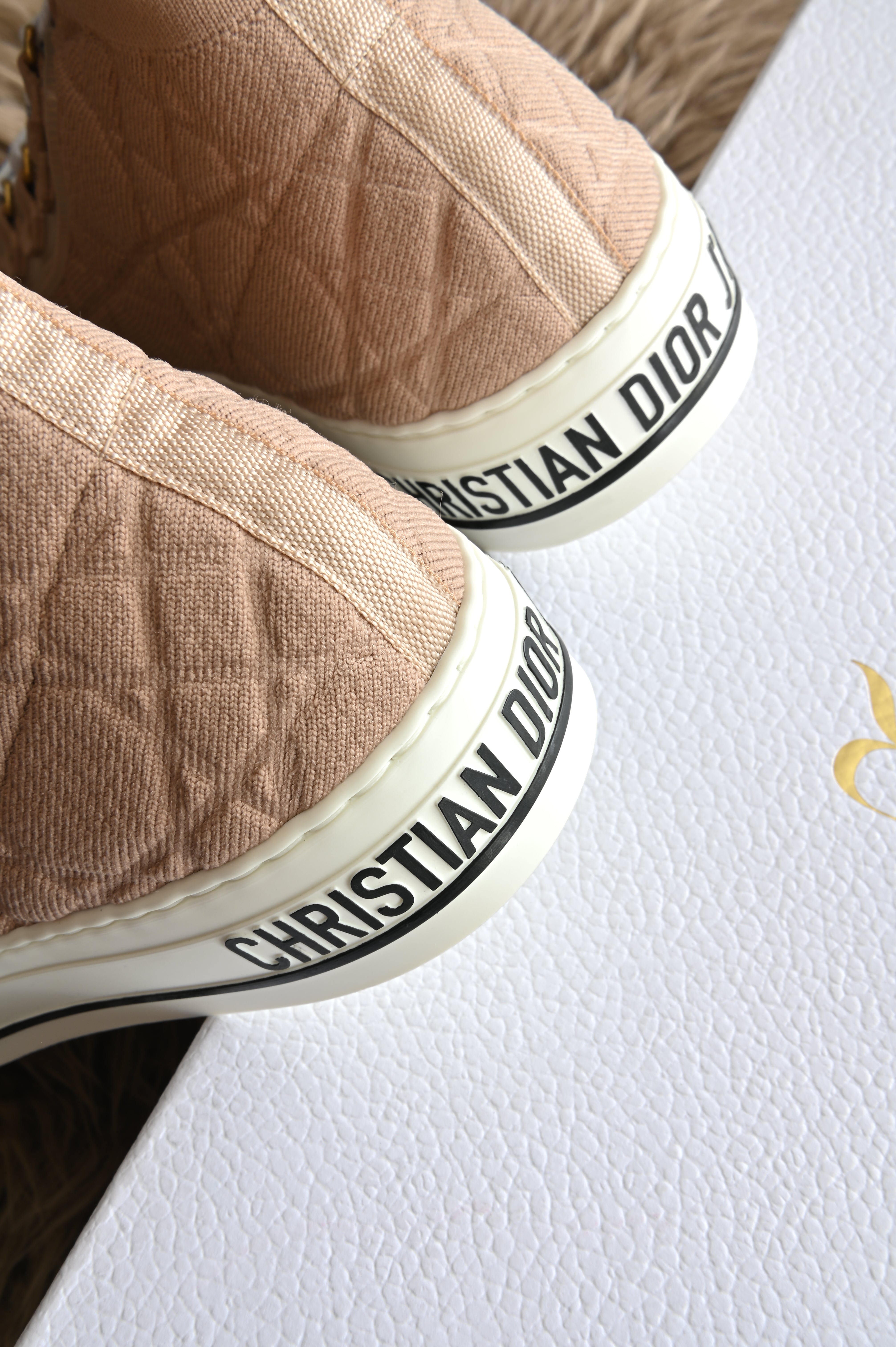 Christian Dior Cannage Walk N Dior Mocha Sneakers back