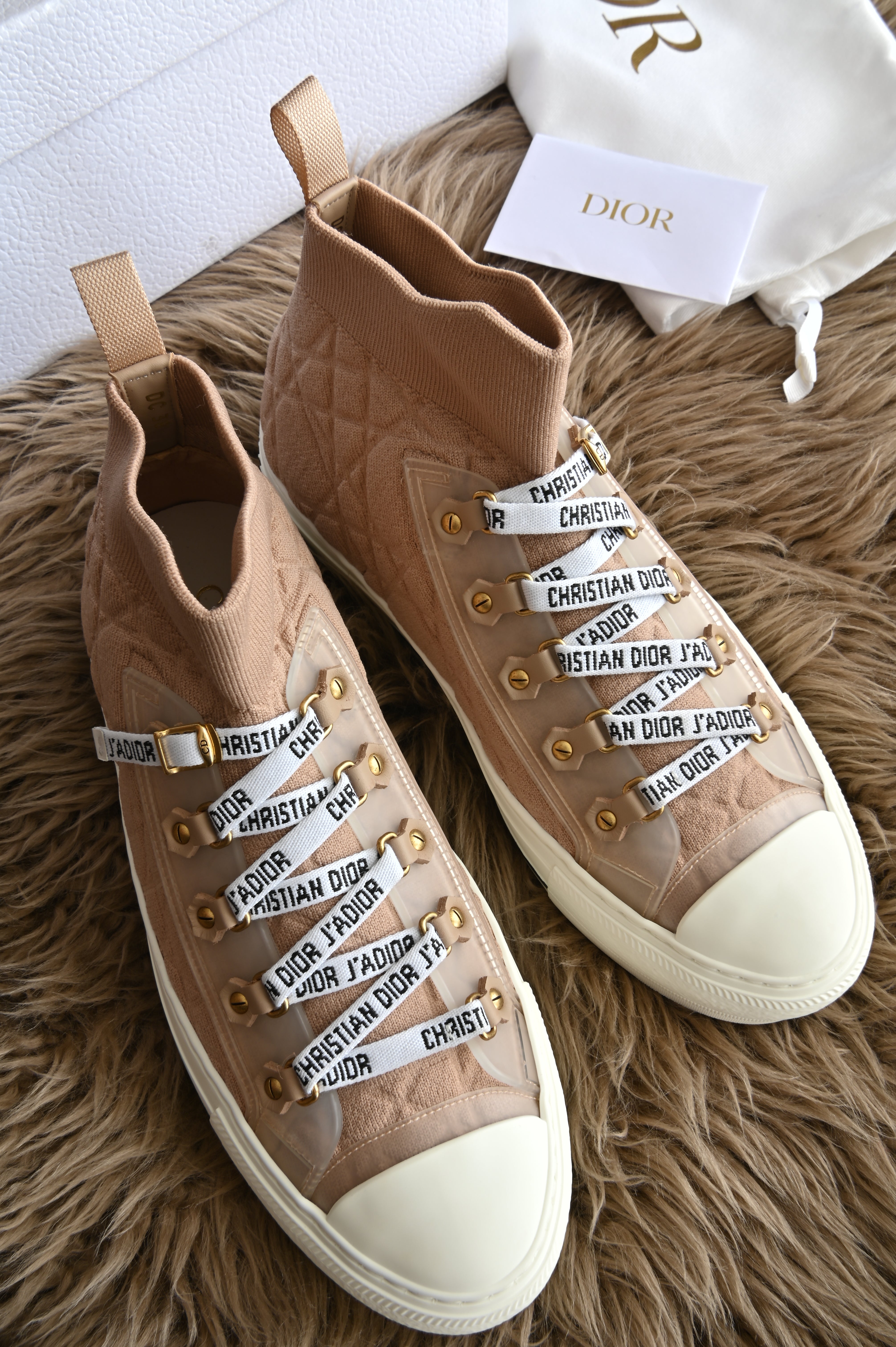 Christian Dior Cannage Walk N Dior Mocha Sneakers front