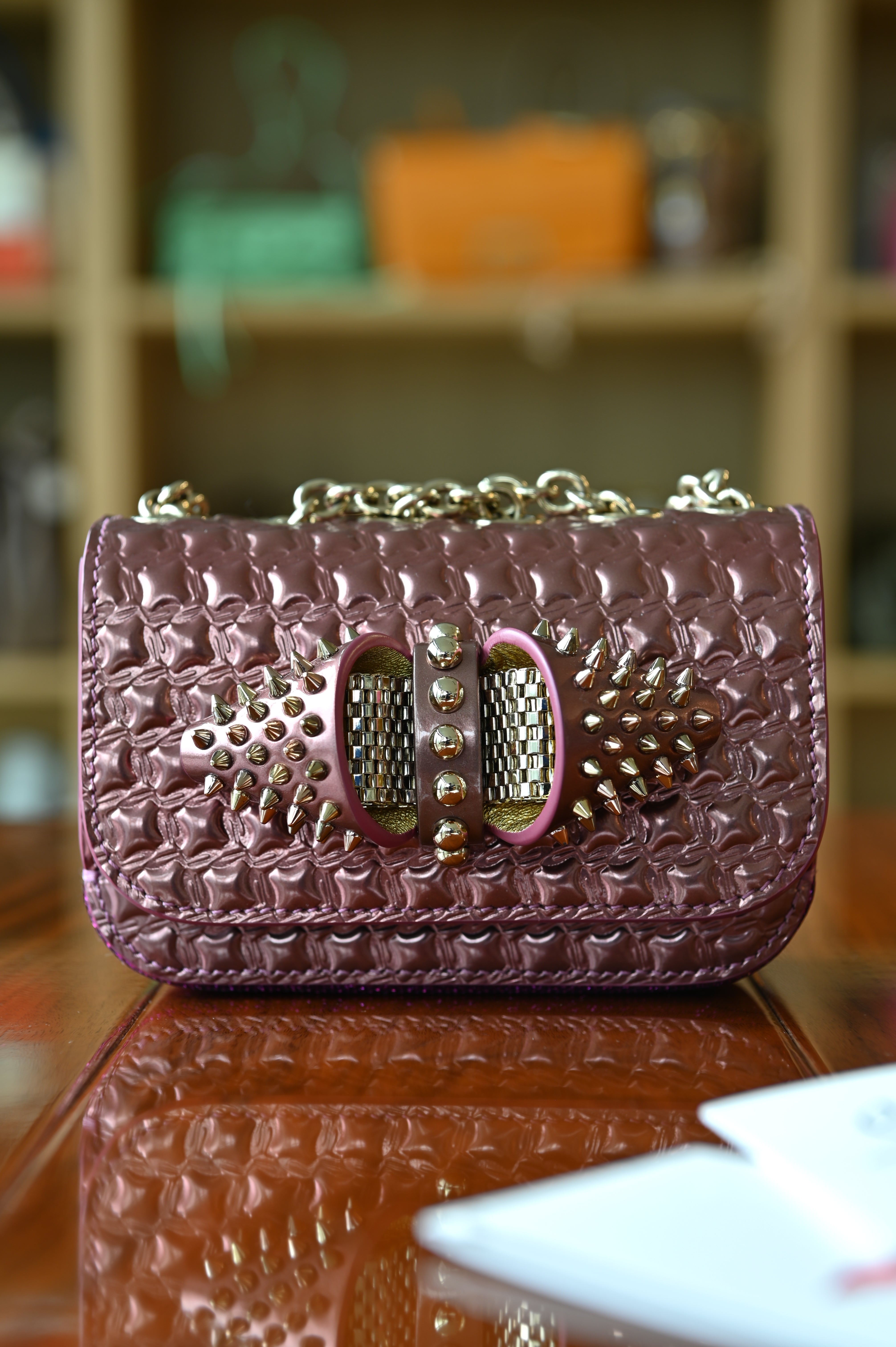 Christian Louboutin Pink Sweet Charity Bag