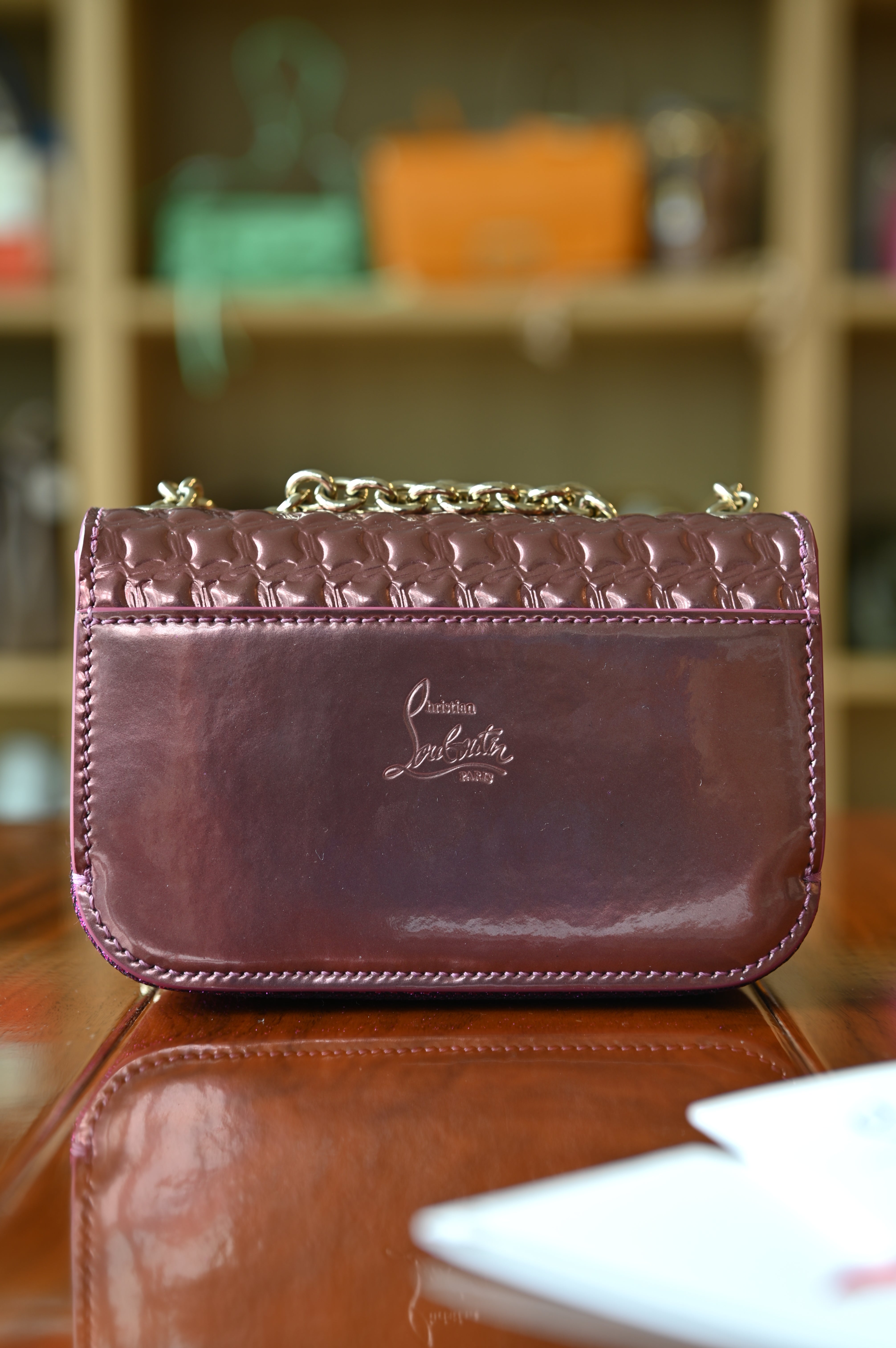 Christian Louboutin Pink Sweet Charity Bag back