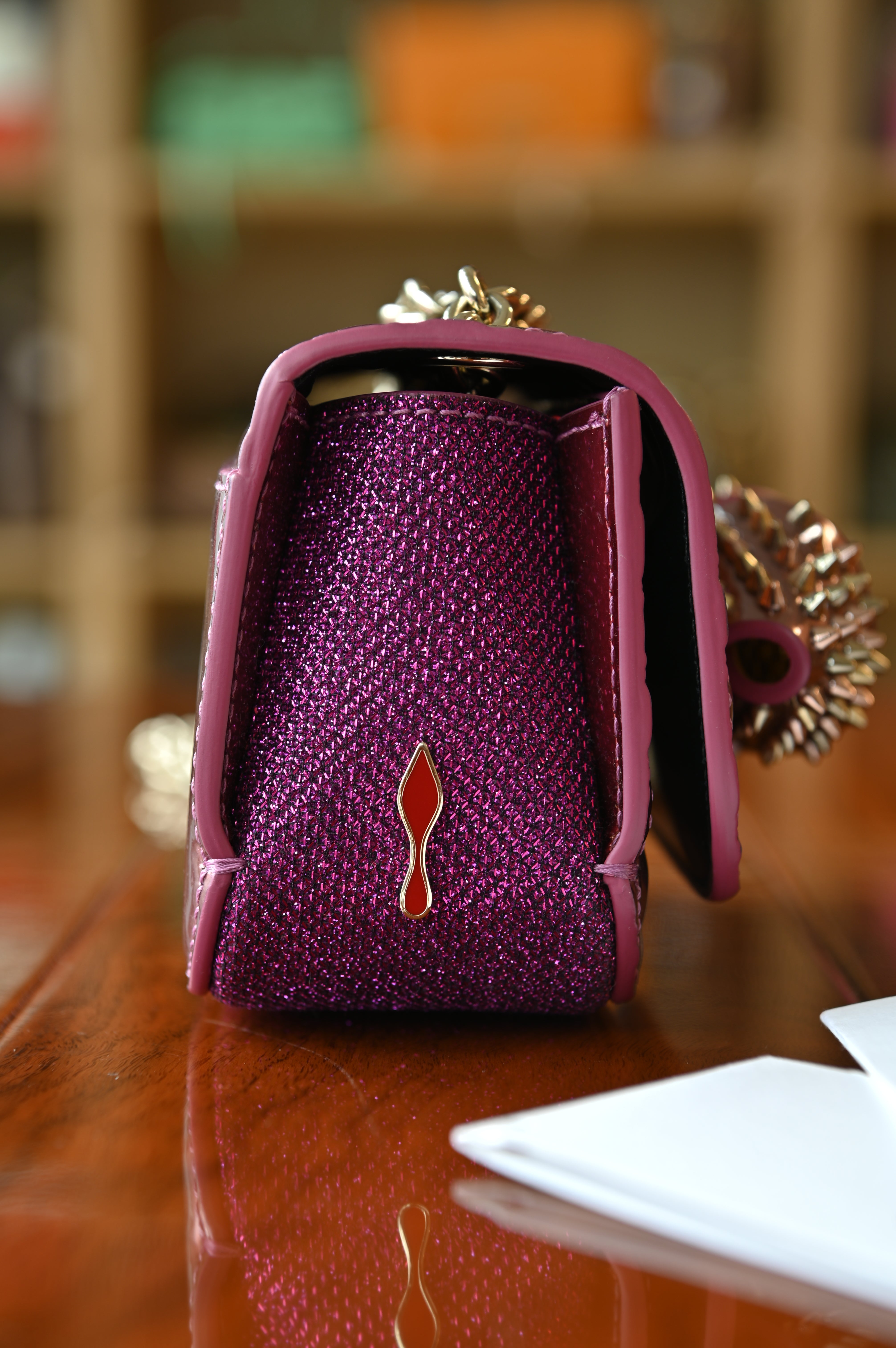 Christian Louboutin Pink Sweet Charity Bag side two