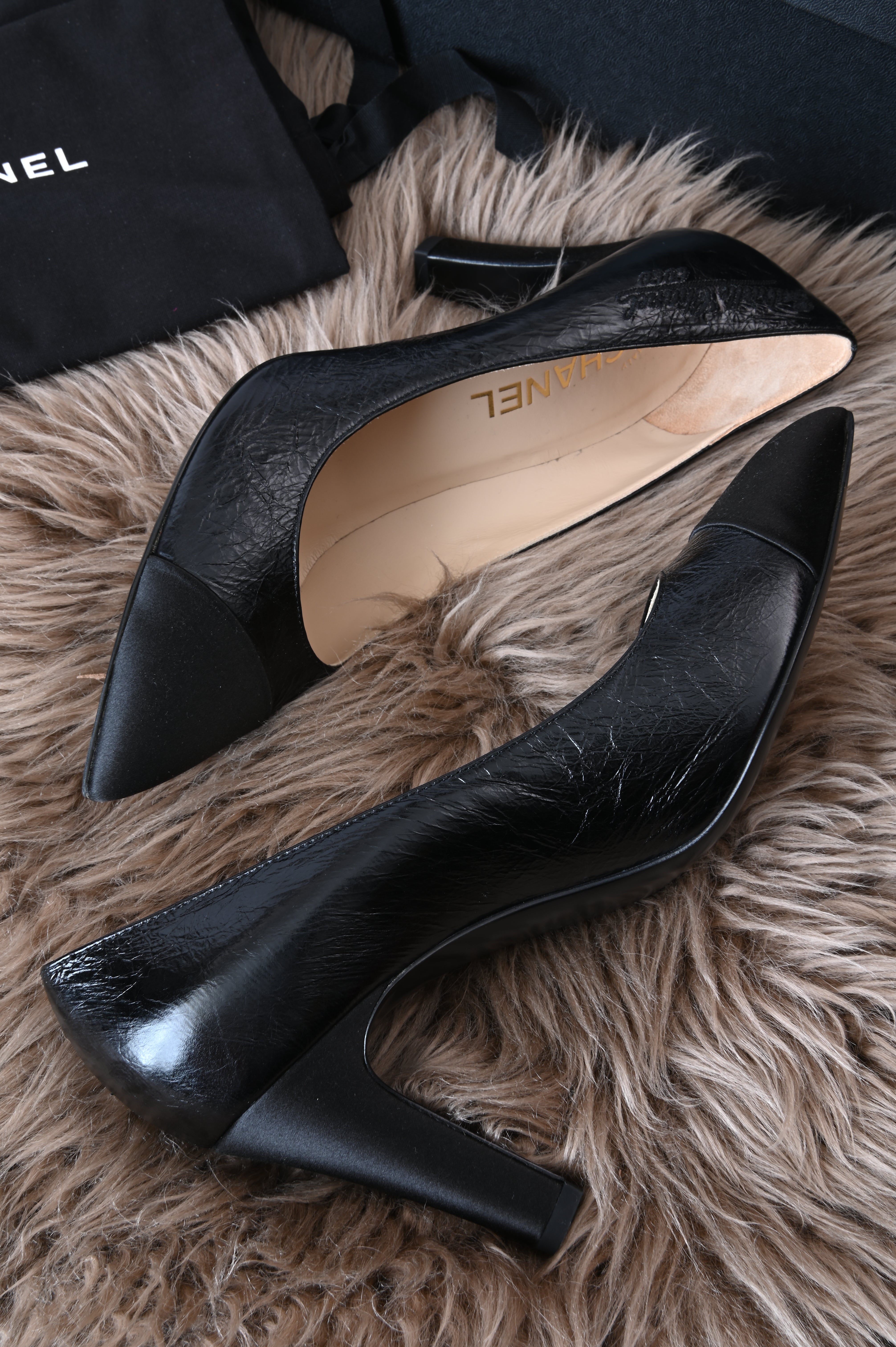 Chanel Gabrielle CoCo pumps in distressed leather