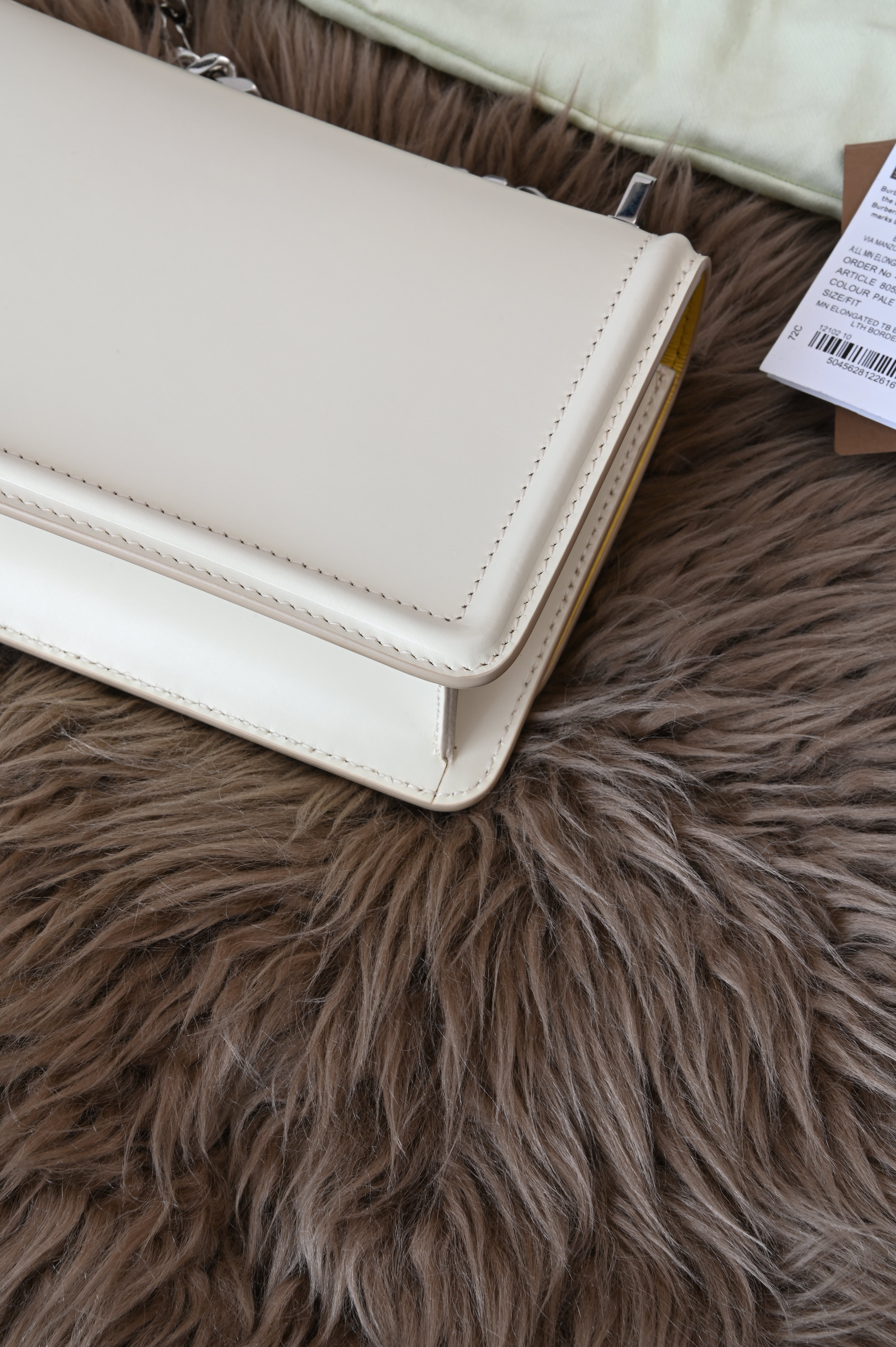 Burberry TB in Pale Vanilla and Silver Hardware