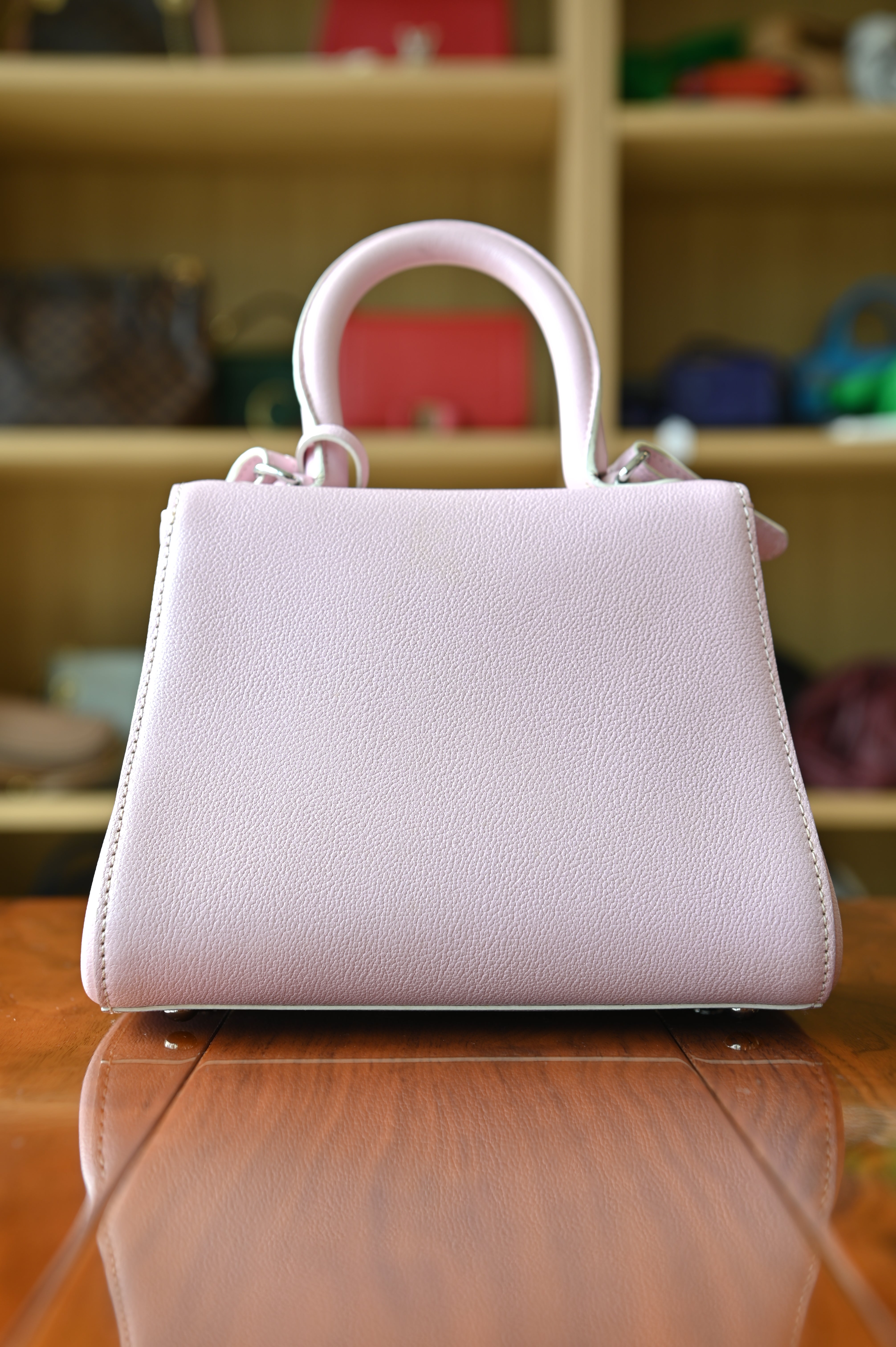 Delvaux Brillant Light Pink Mini Calf Handbag