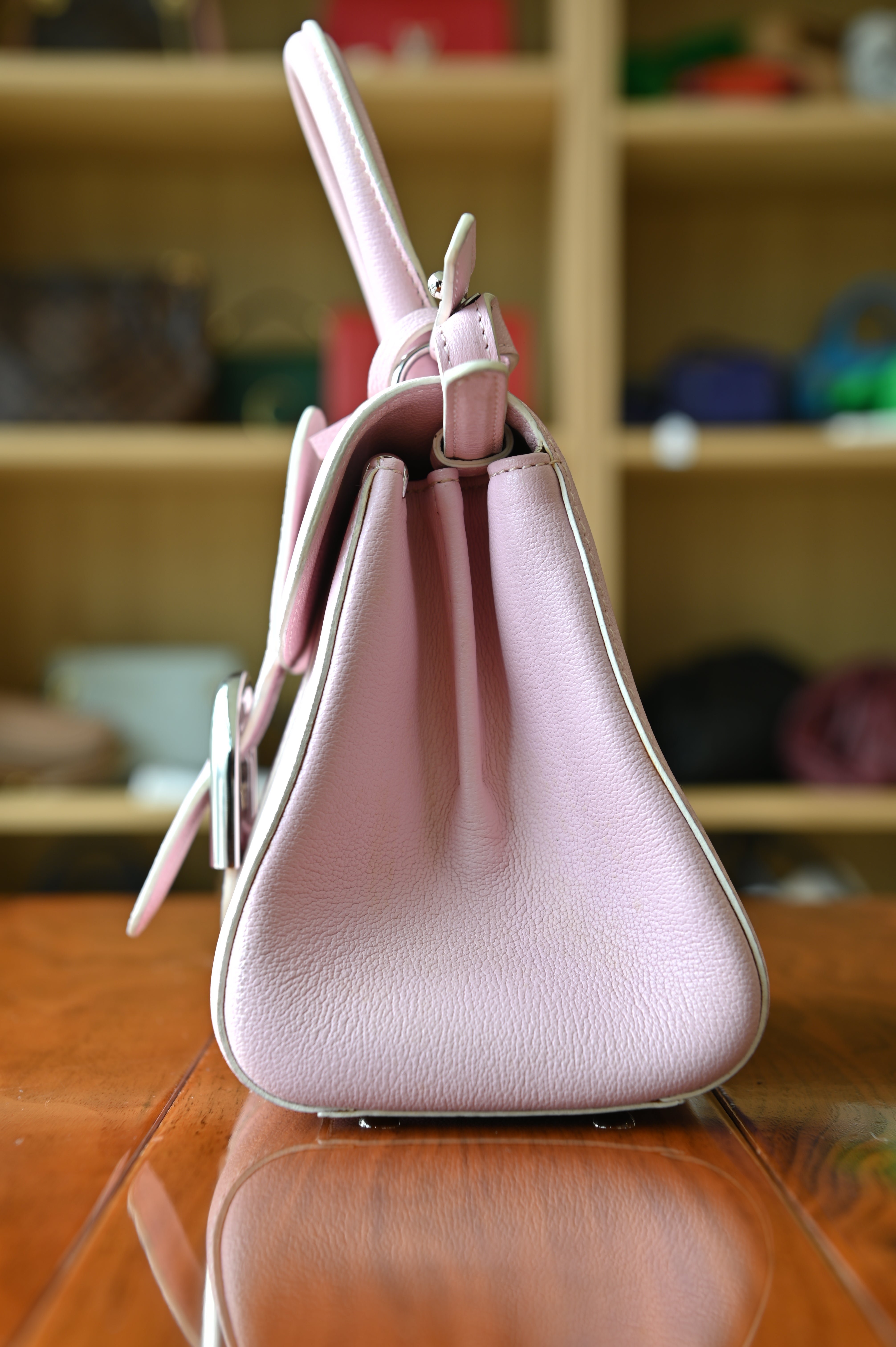 Delvaux Brillant Light Pink Mini Calf Handbag