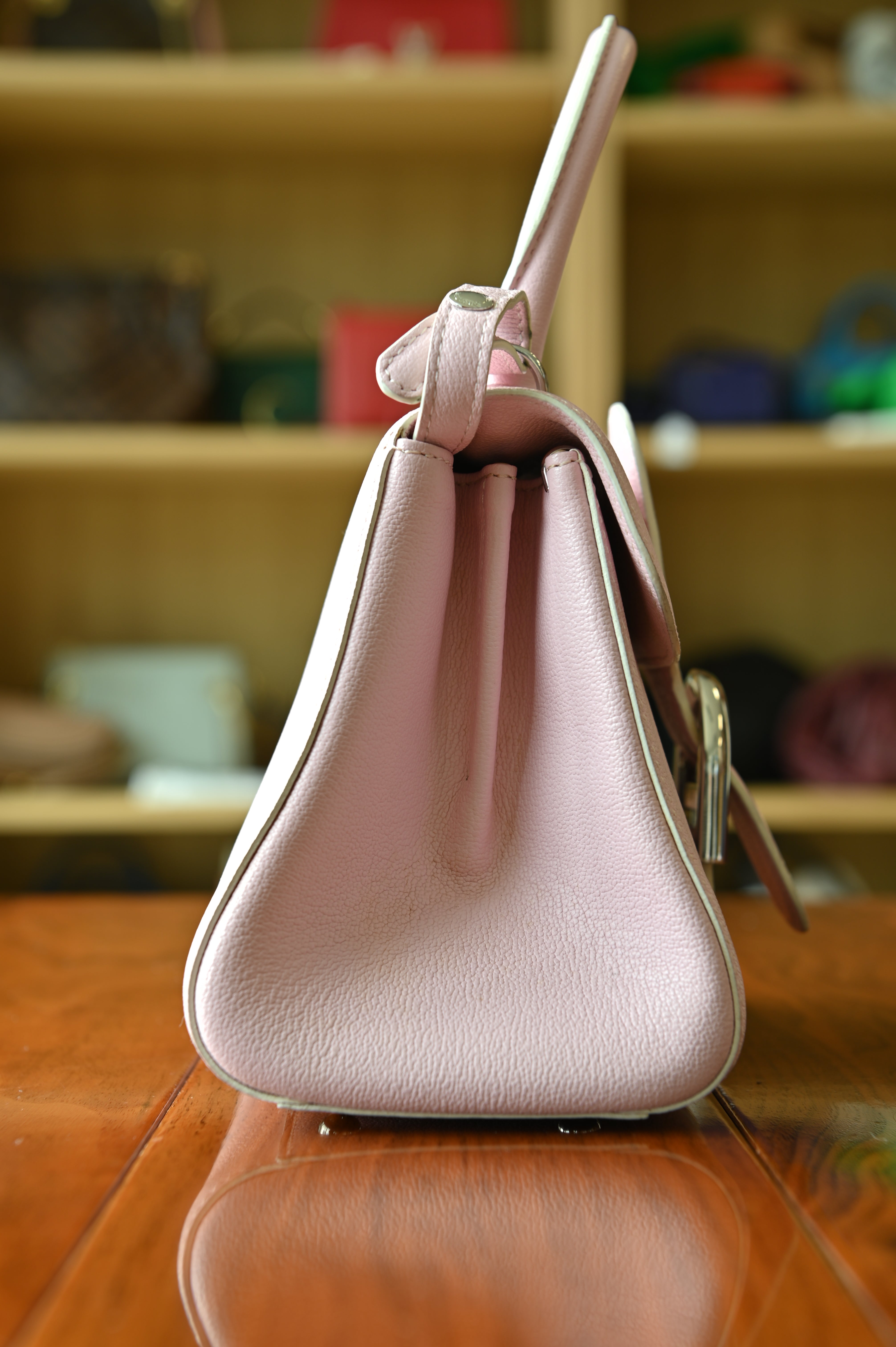 Delvaux Brillant Light Pink Mini Calf Handbag