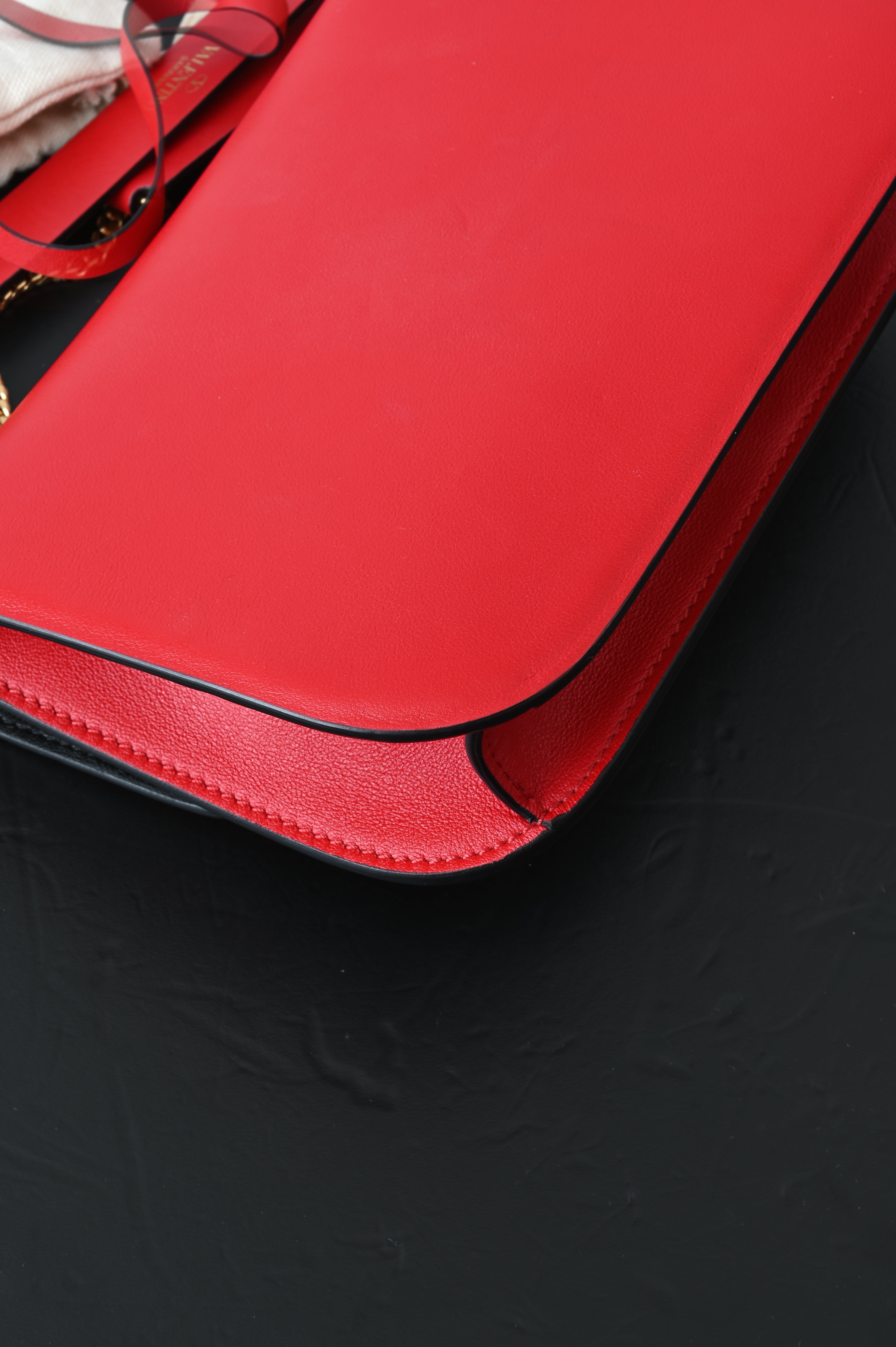 Valentino Garavani V Logo Red Sling