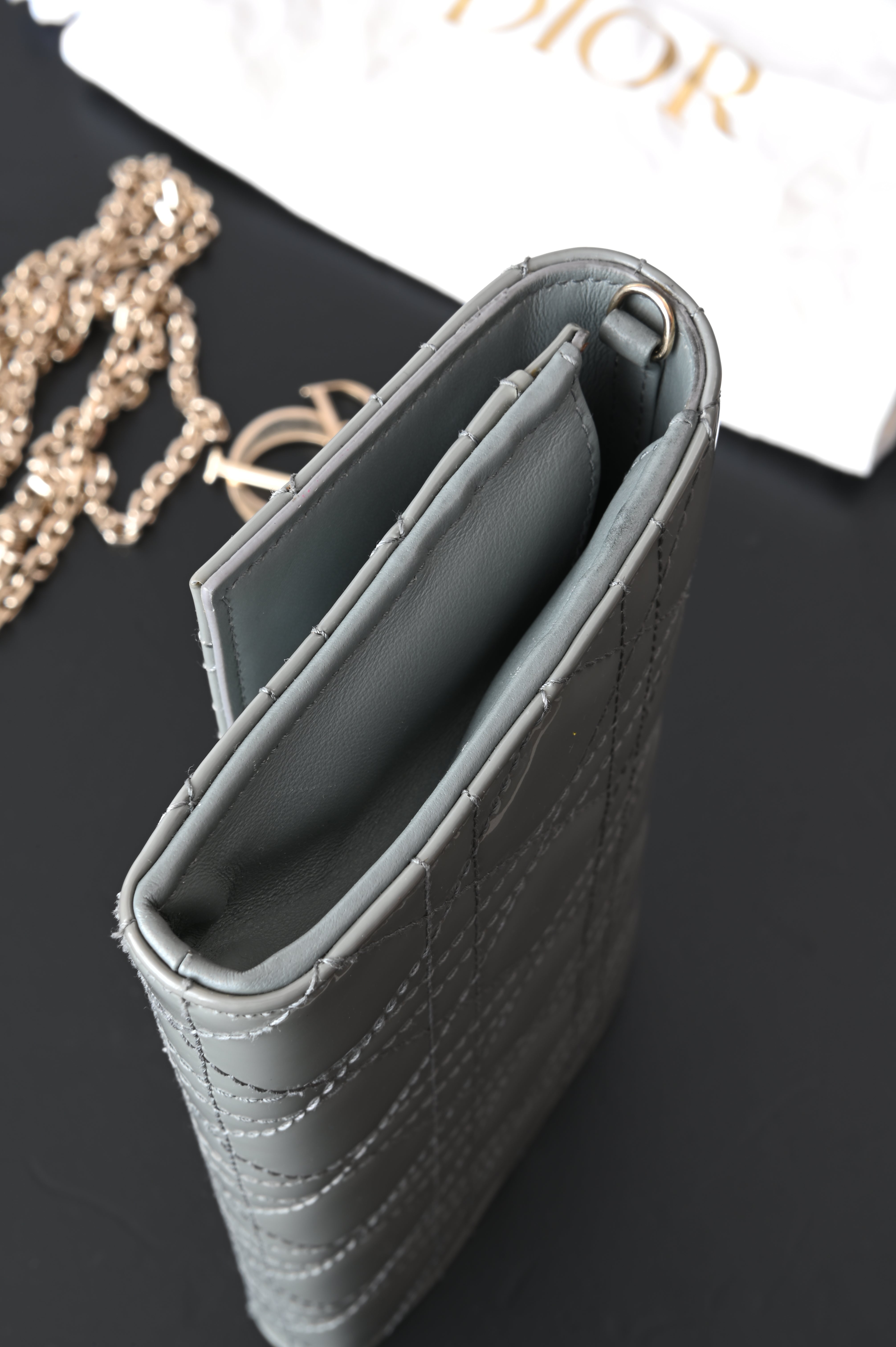 Christian Dior Sling Wallet on chain