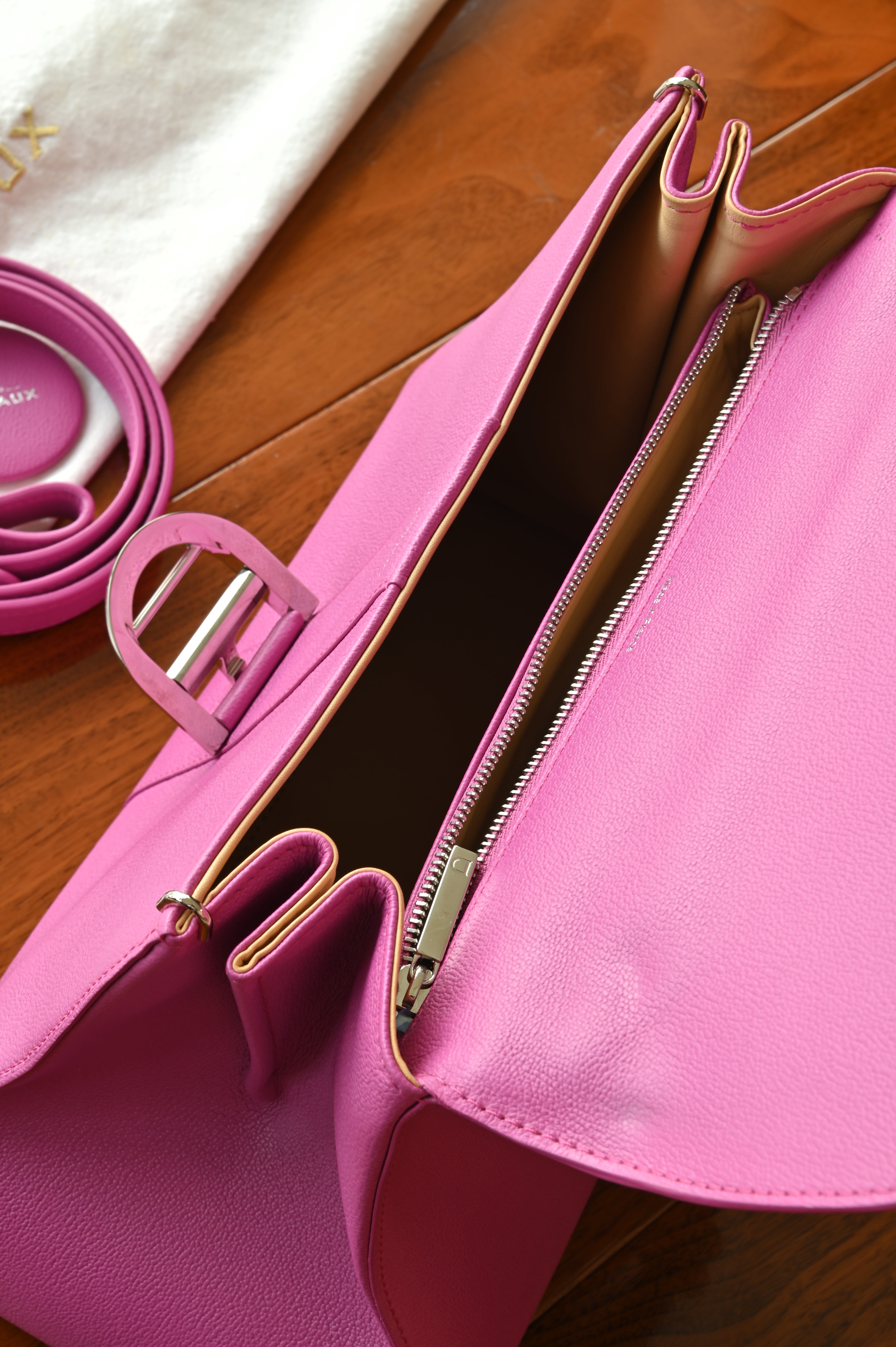 Delvaux Hot Pink Brillant Top Handle Bag