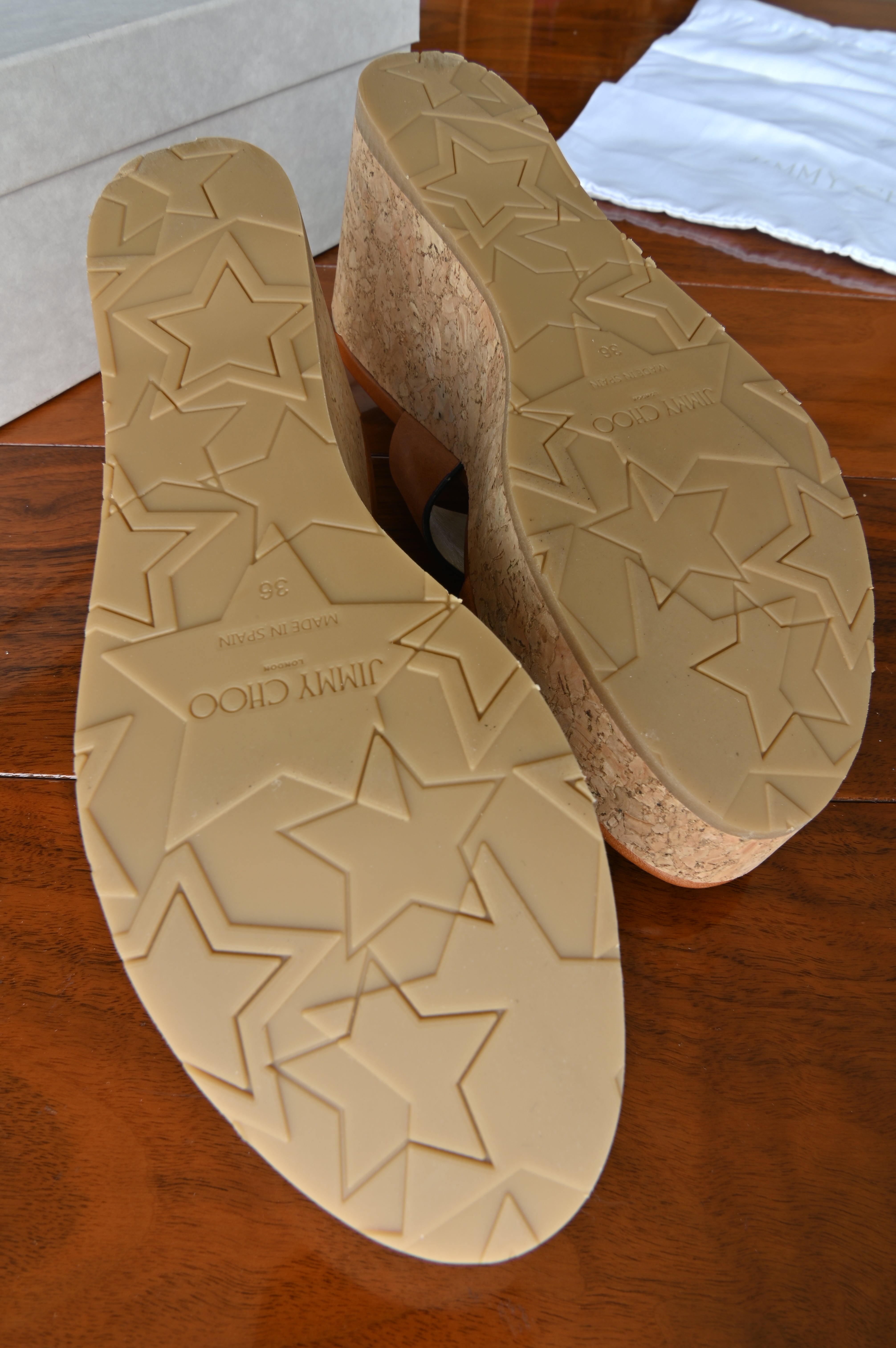 Jimmy Choo Caramel Almer Espadrille Wedges