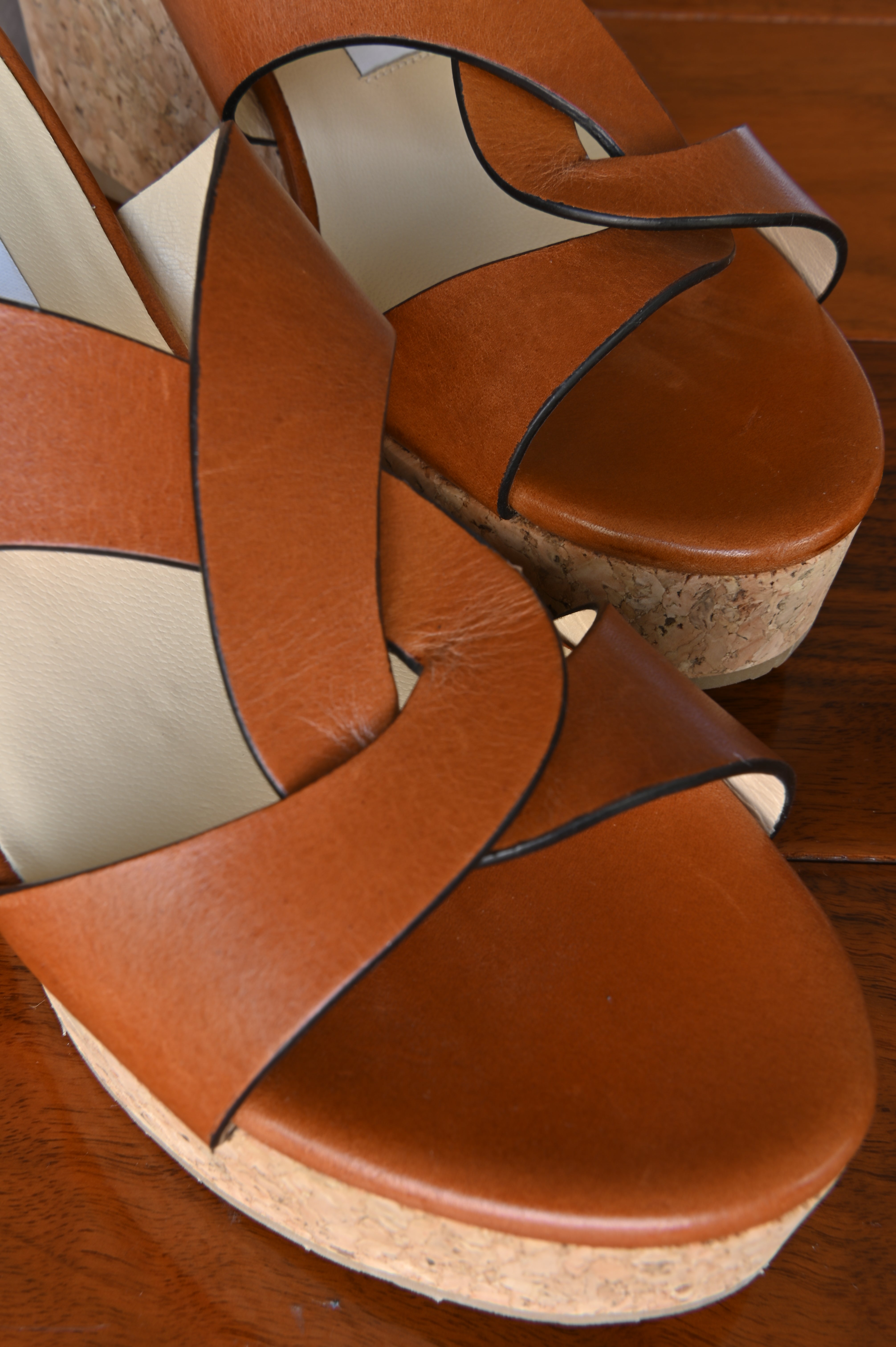 Jimmy Choo Caramel Almer Espadrille Wedges