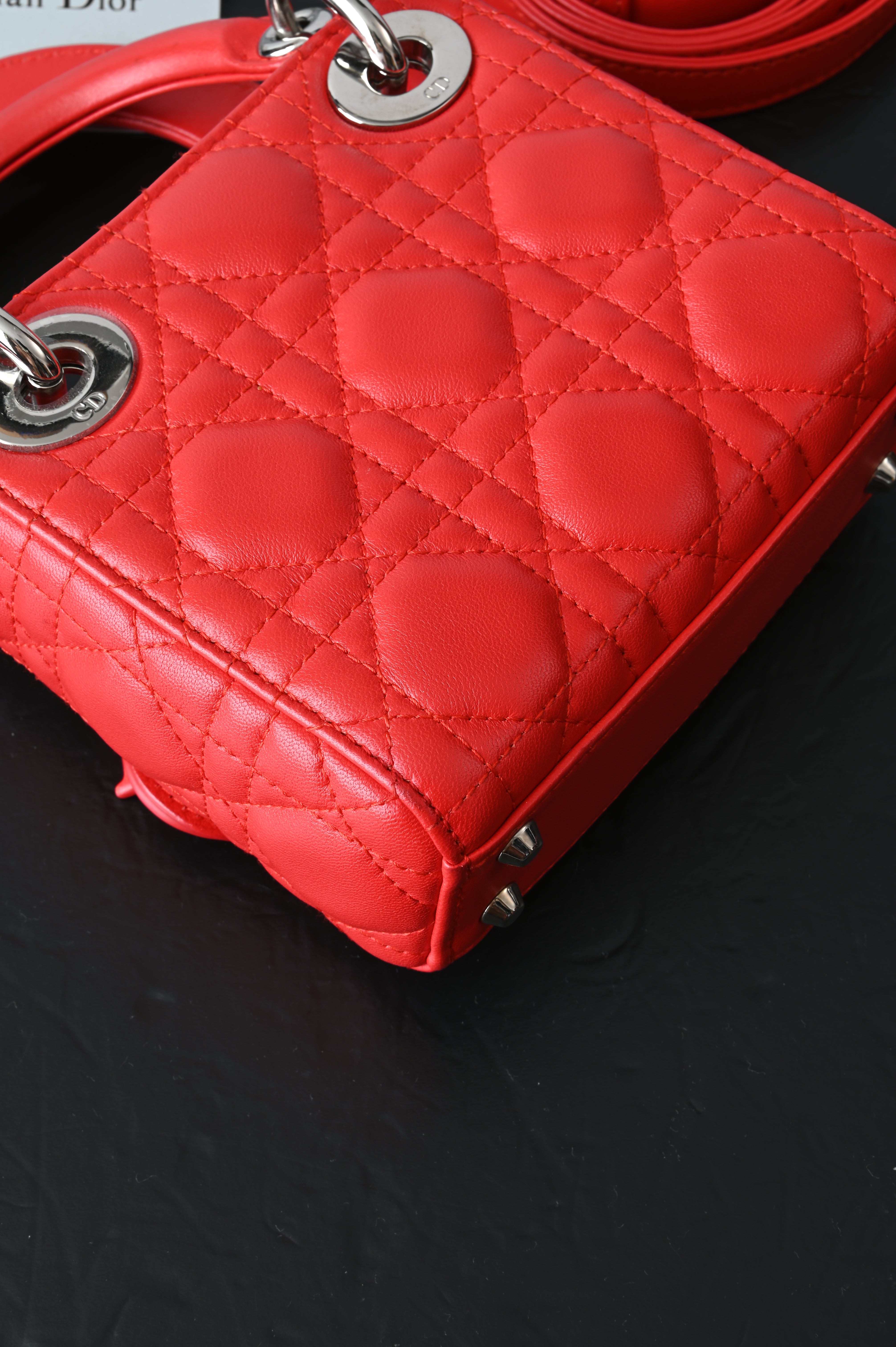 Christian Dior Mini Lady Dior in red