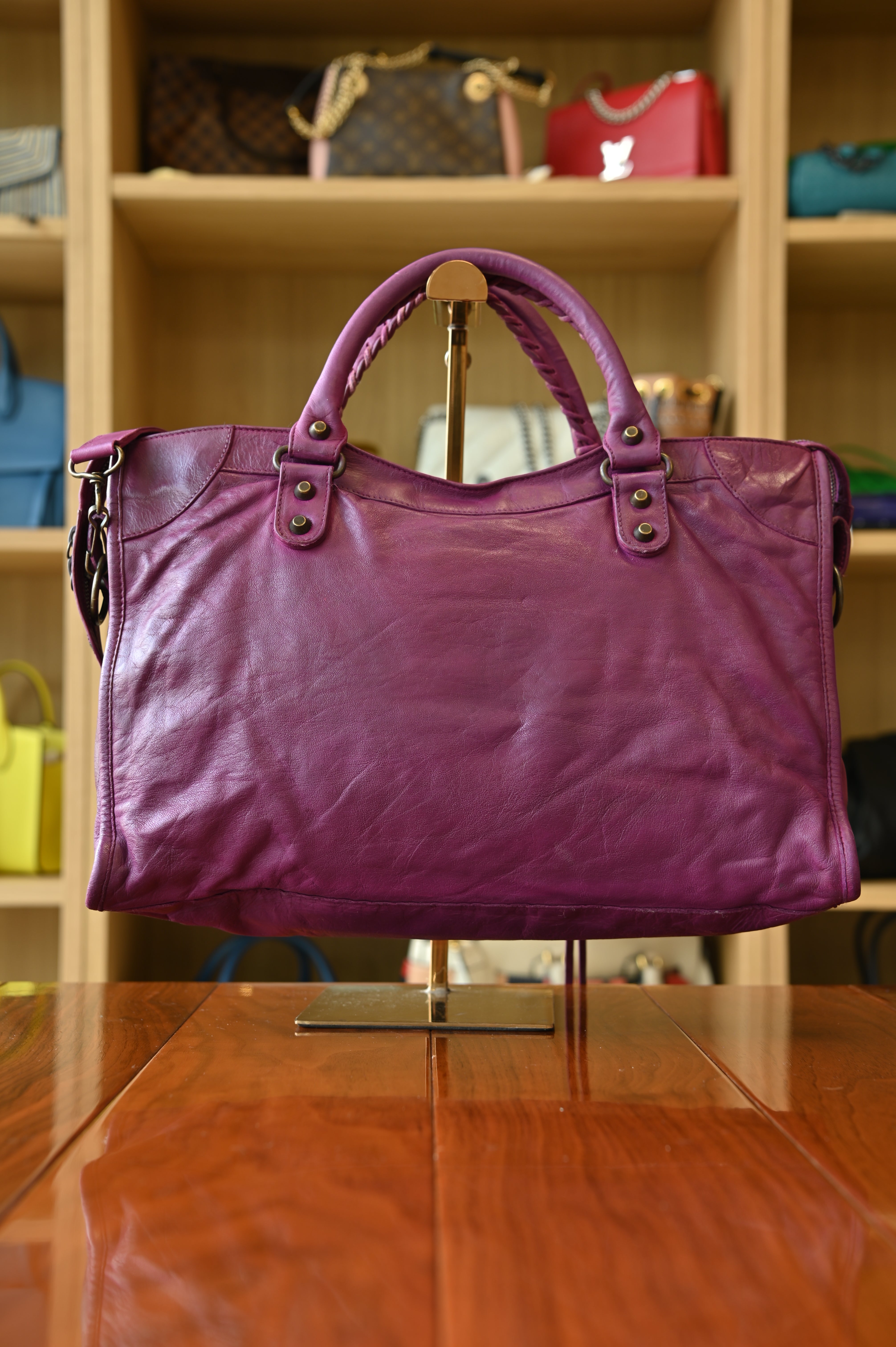 Balenciaga Purple Le City Bag