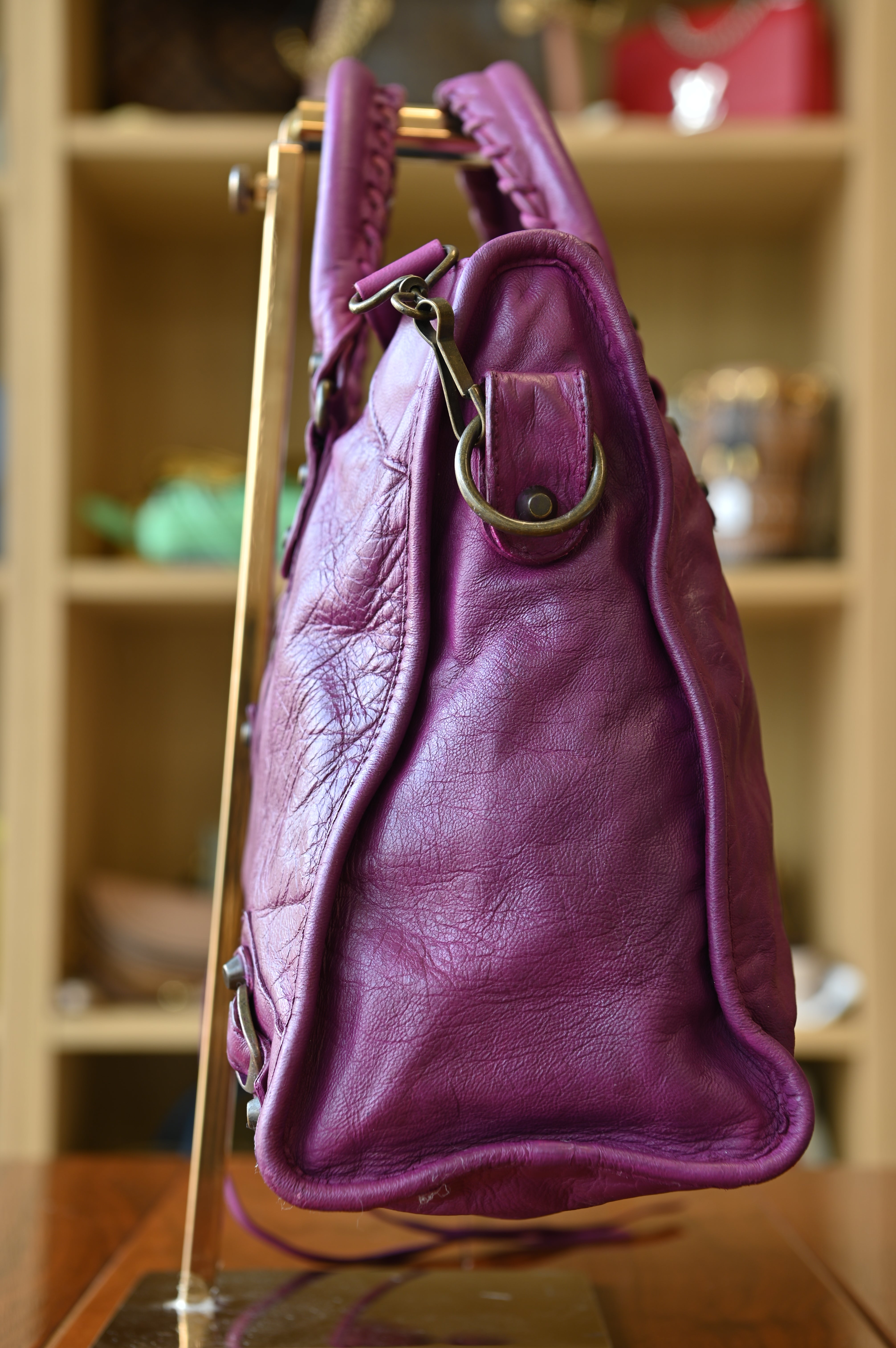 Balenciaga Purple Le City Bag