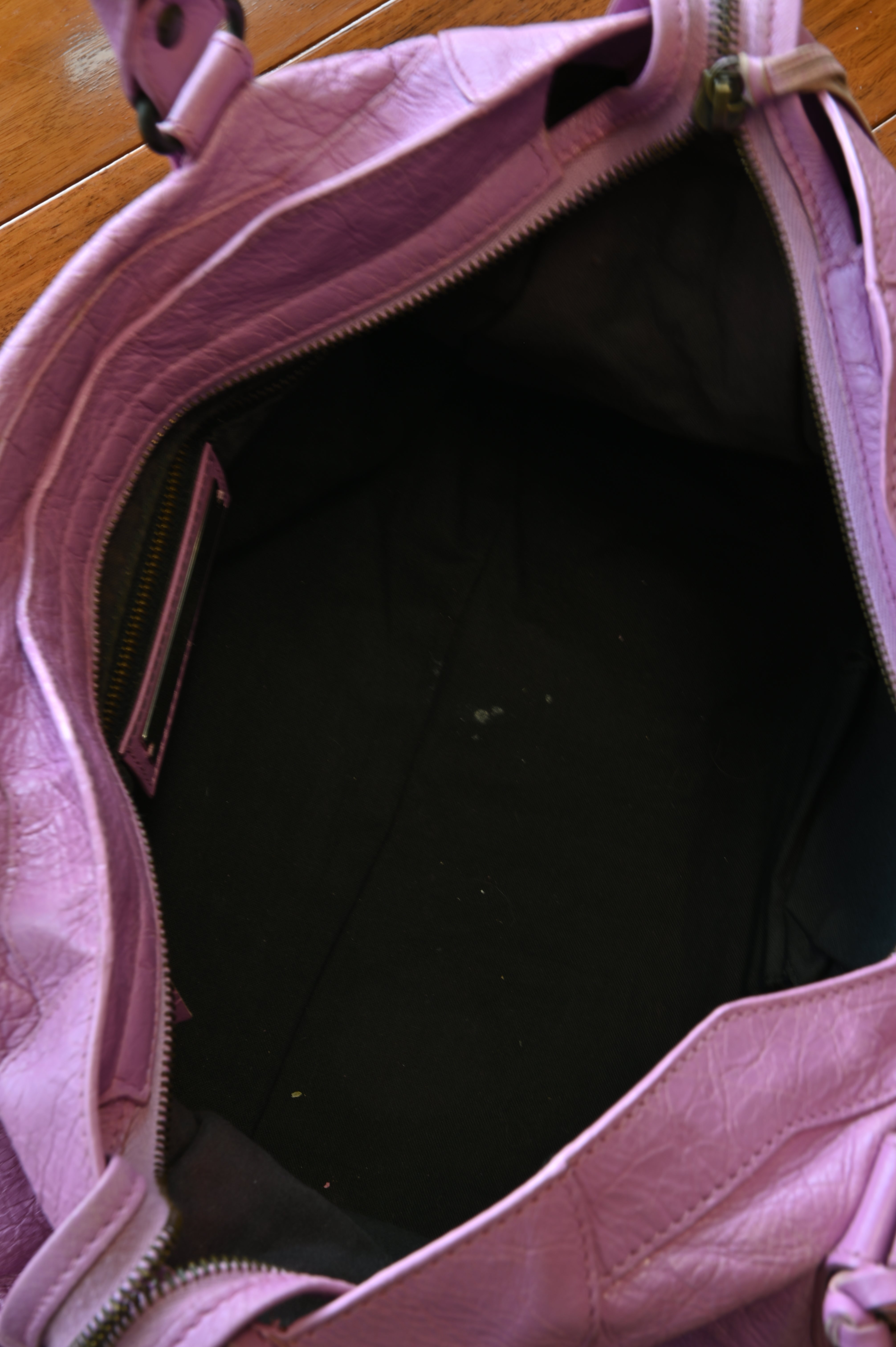Balenciaga Lavender Le City Shoulder Bag
