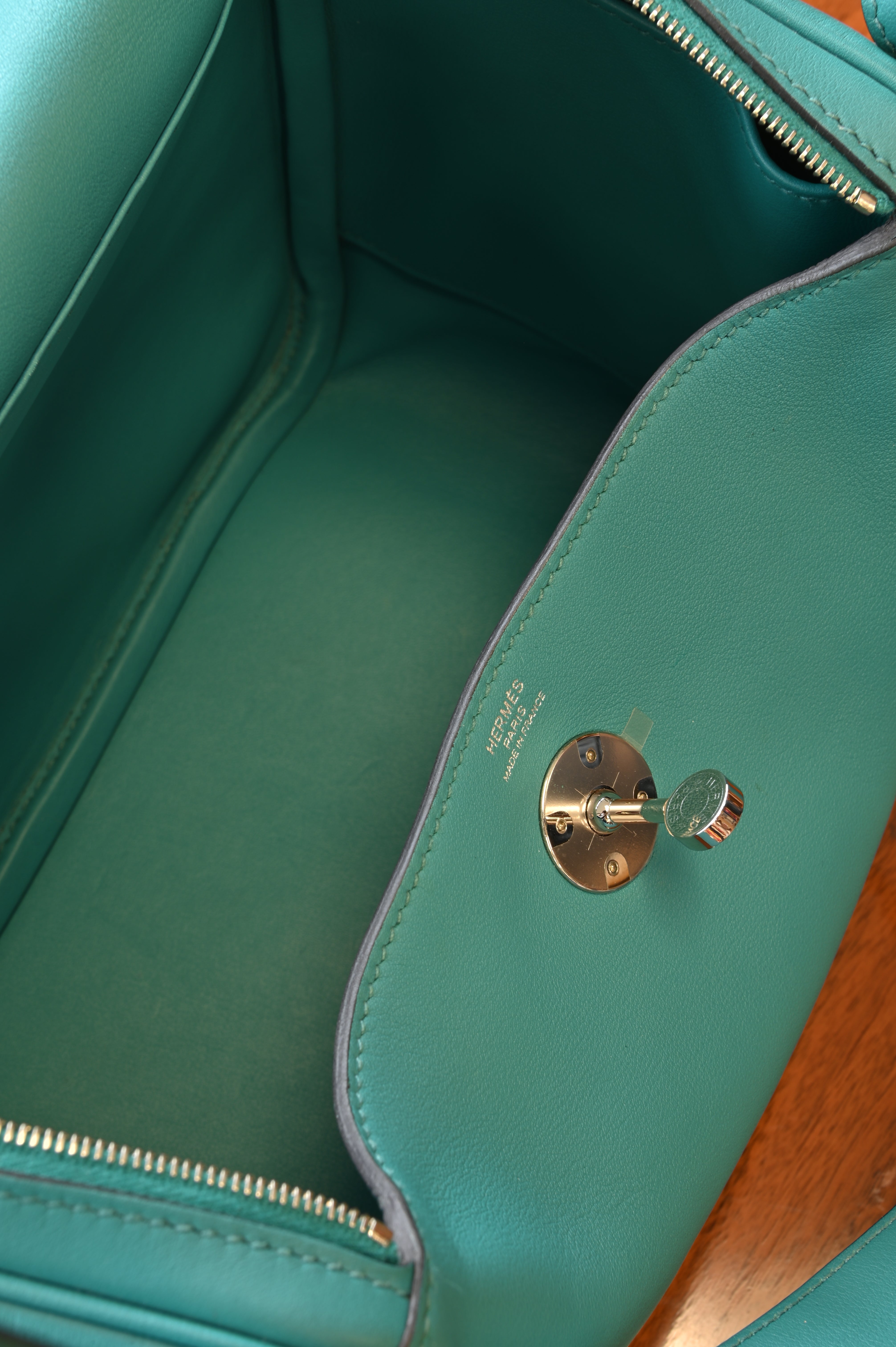 Hermès Lindy 26 Veau Swift leather Bleu Paon bag
