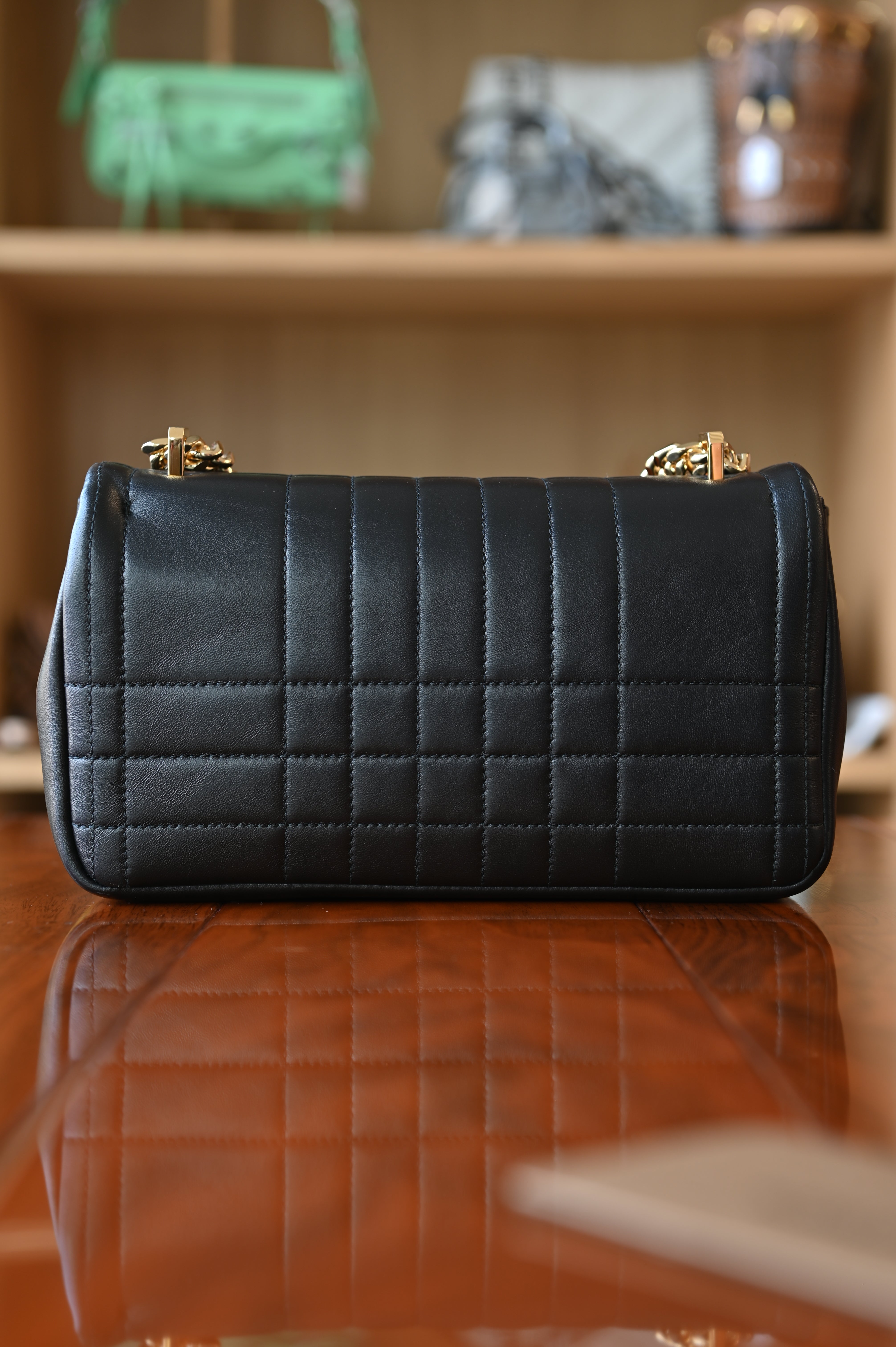 Burberry Black Quilted Lola Shoulder Bag