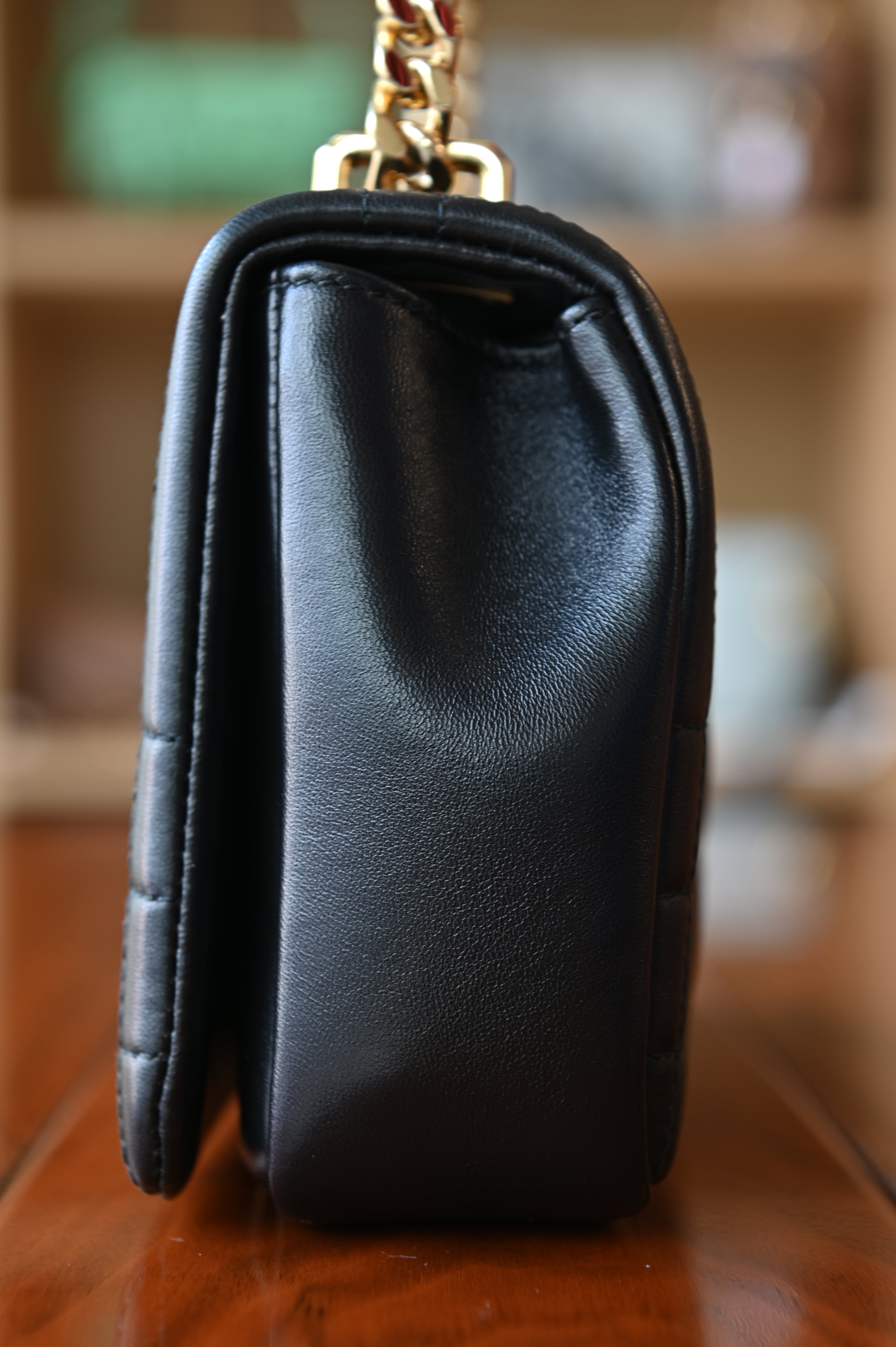 Burberry Black Quilted Lola Shoulder Bag