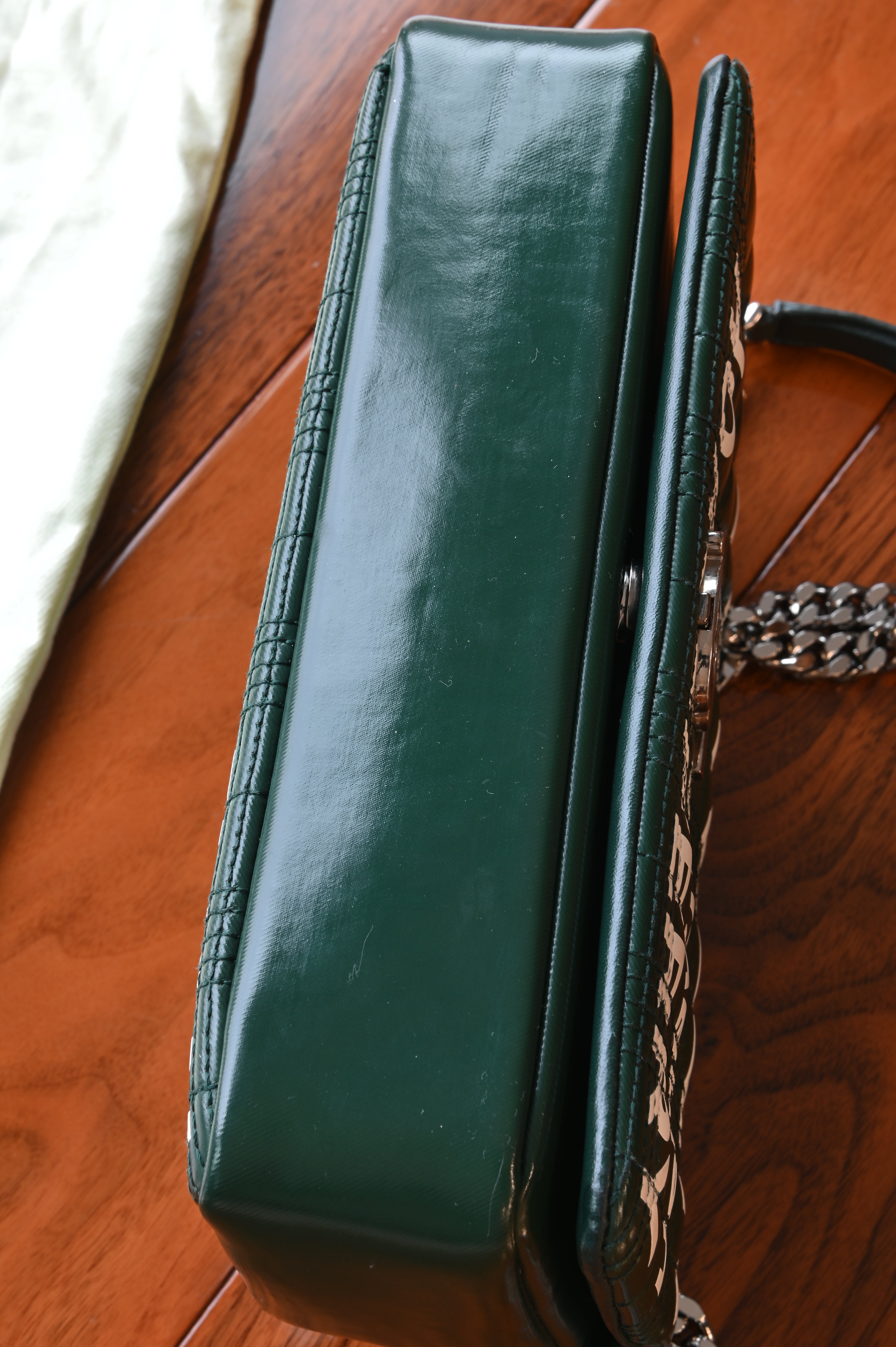 Burberry Green Horseferry Lola Bag