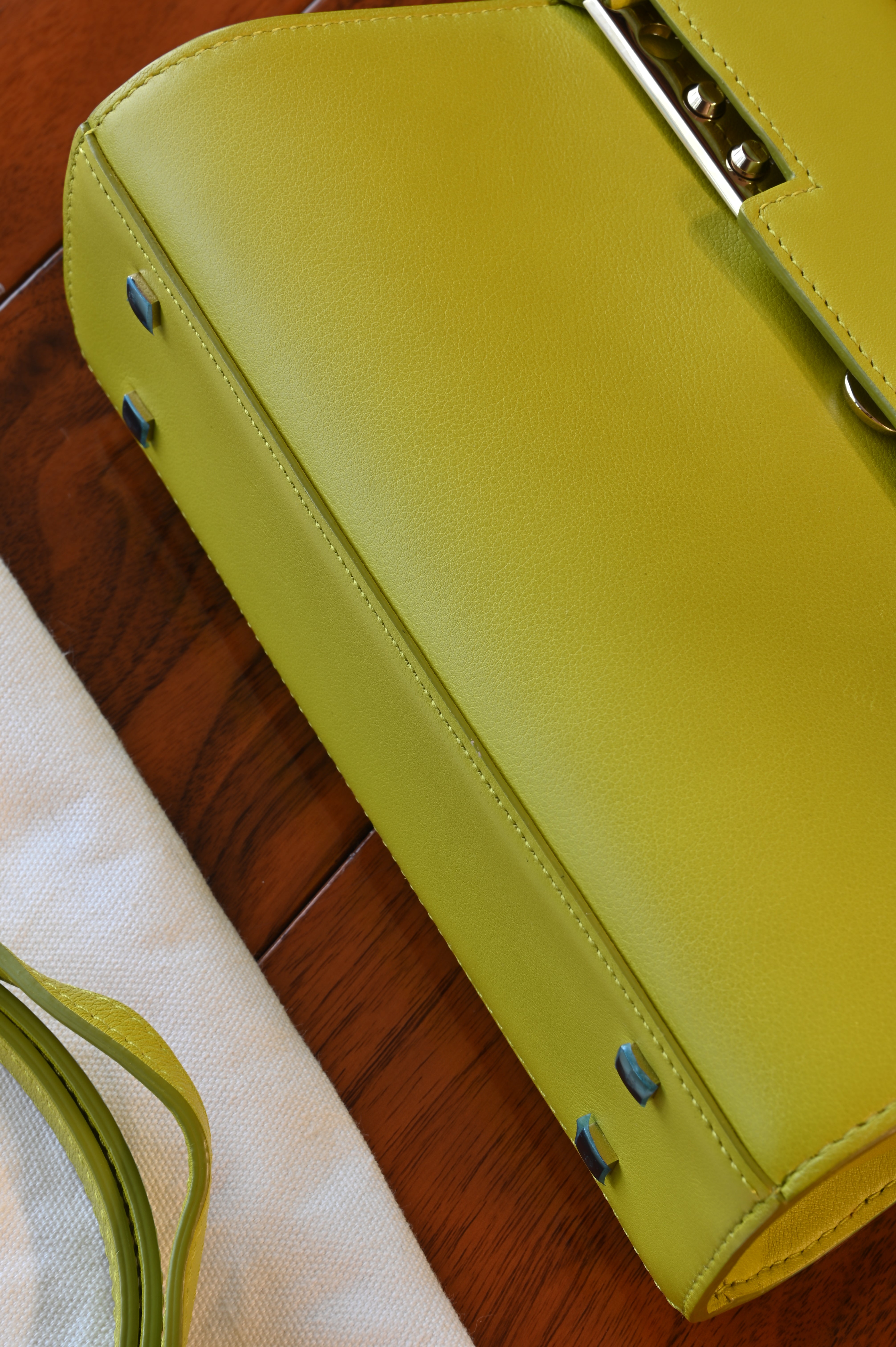Delvaux Light Green Tempête PM Bag