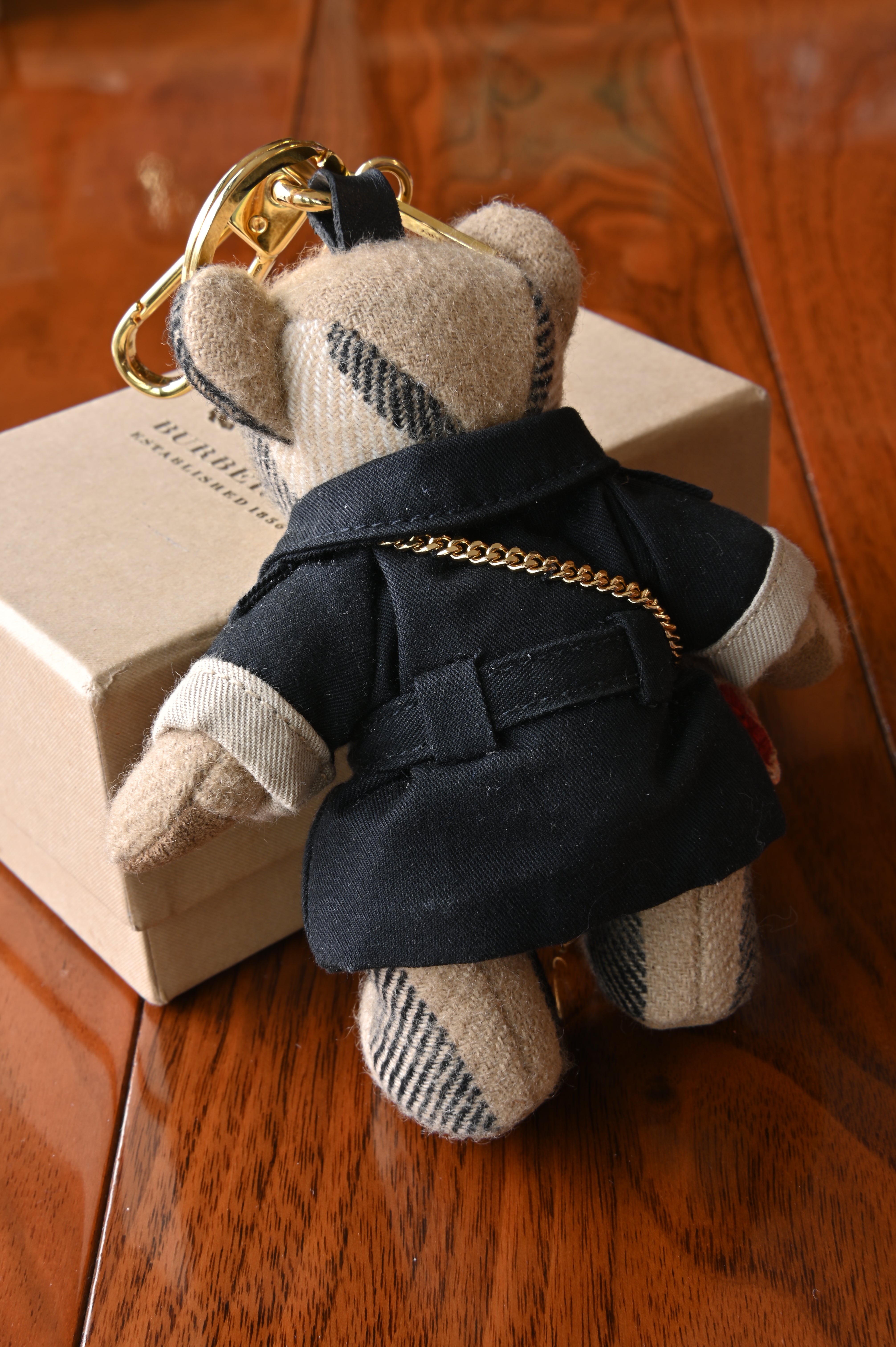 Burberry Thomas Bear Charm Trench Coat With Bag