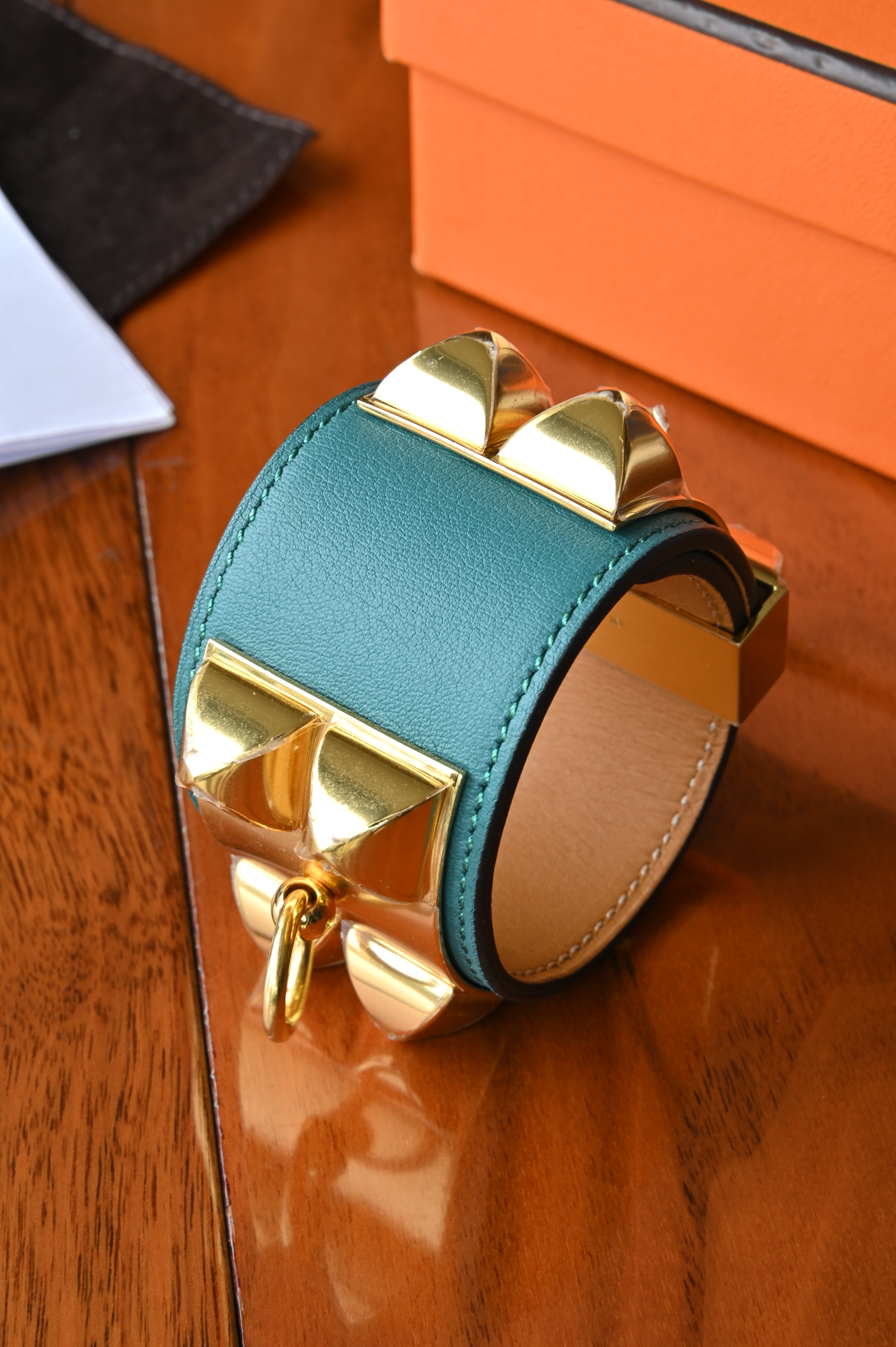 Hermes Cuir Collier De Chien V2 Veau Swift Bracelet