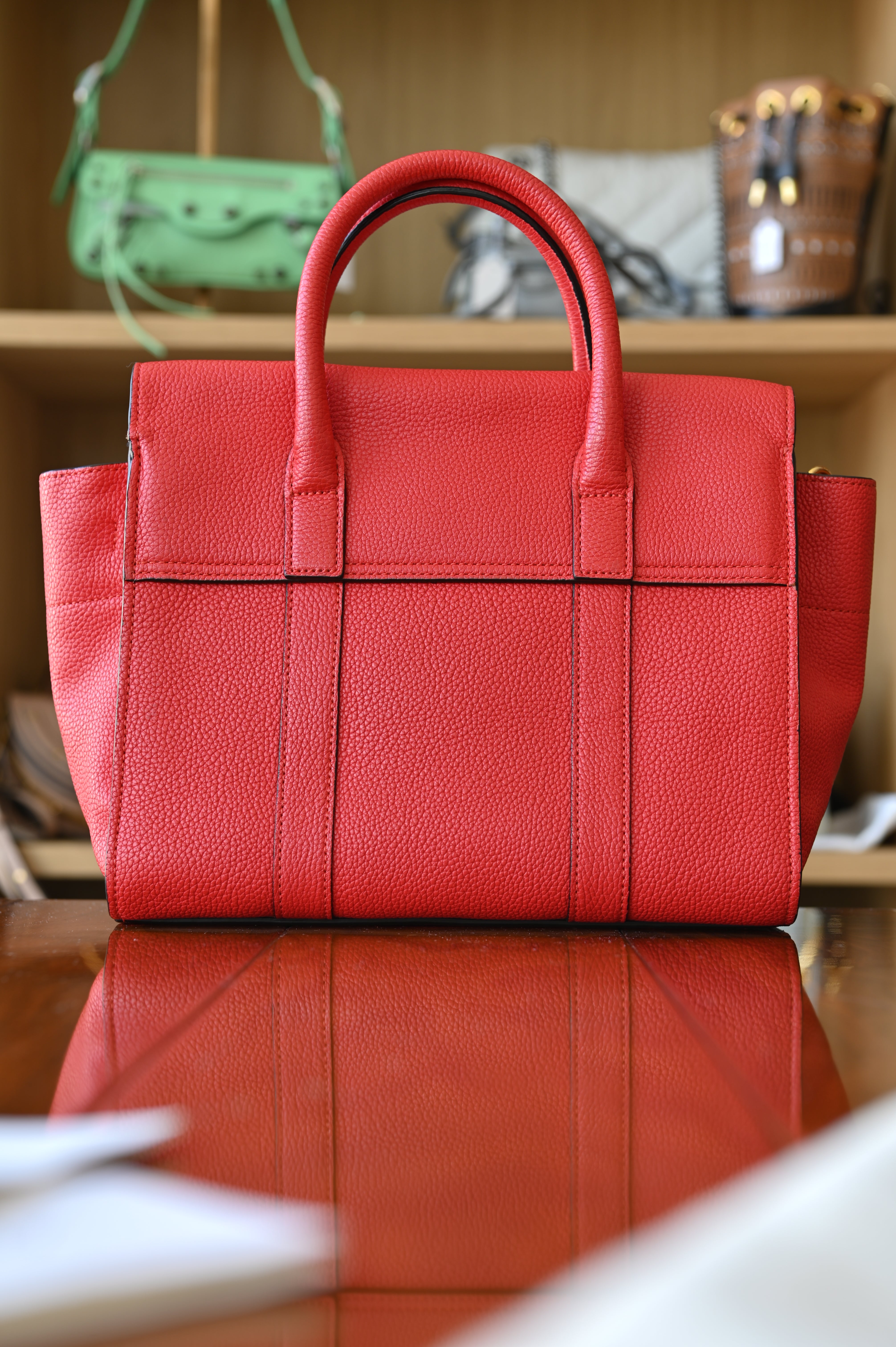 Mulberry Red Bayswater Tote Bag