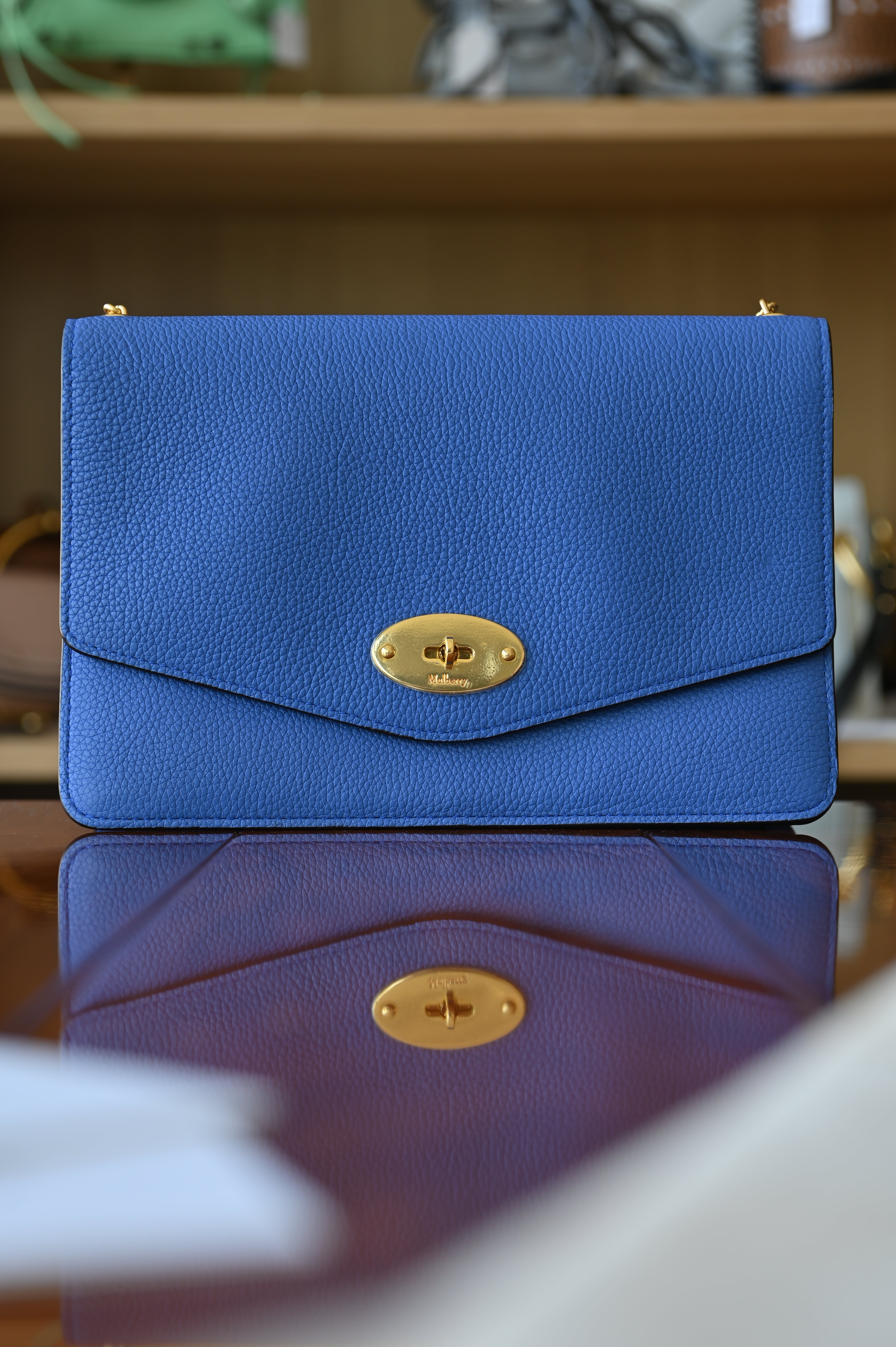 Mulberry Blue Small Darley Crossbody bag